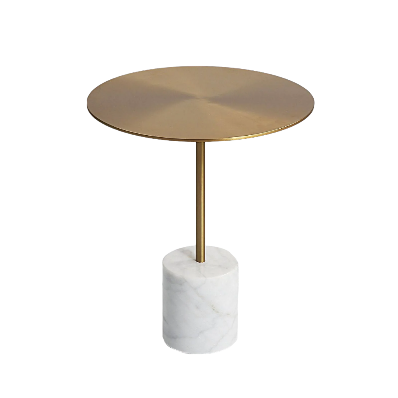 Espoo Marble Side Table Ct8684-44-Br - Side Tables - ebarza Furniture UAE | Shop Modern Furniture in Abu Dhabi & Dubai - مفروشات ايبازرا في الامارات | تسوق اثاث عصري وديكورات مميزة في دبي وابوظبي