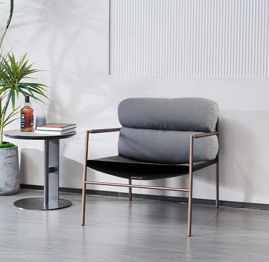 Eugene Lounge Chair MLL-A95-Black dark Gray - Lounge Chairs - ebarza Furniture UAE | Shop Modern Furniture in Abu Dhabi & Dubai - مفروشات ايبازرا في الامارات | تسوق اثاث عصري وديكورات مميزة في دبي وابوظبي