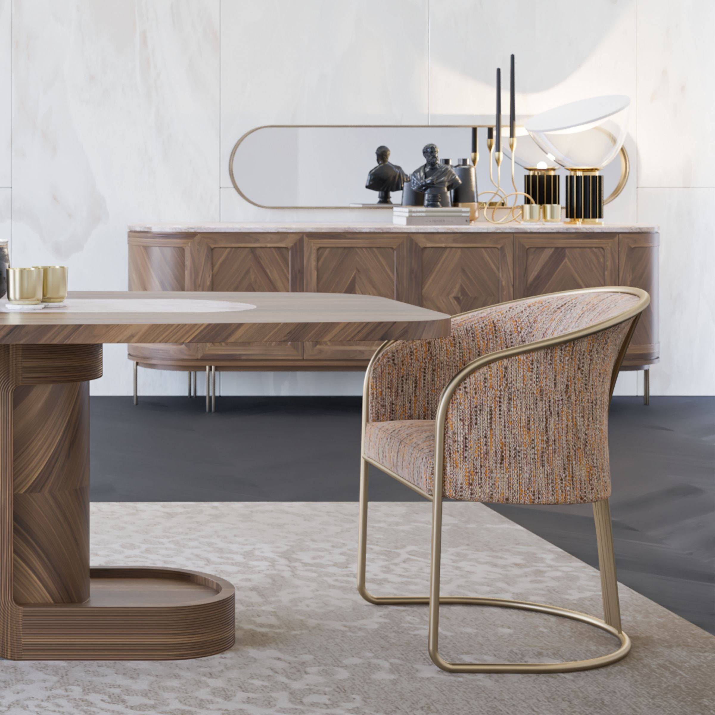 Eva Sideboard With Veneer Top Eva-Sideboard001 - Sideboards - ebarza Furniture UAE | Shop Modern Furniture in Abu Dhabi & Dubai - مفروشات ايبازرا في الامارات | تسوق اثاث عصري وديكورات مميزة في دبي وابوظبي