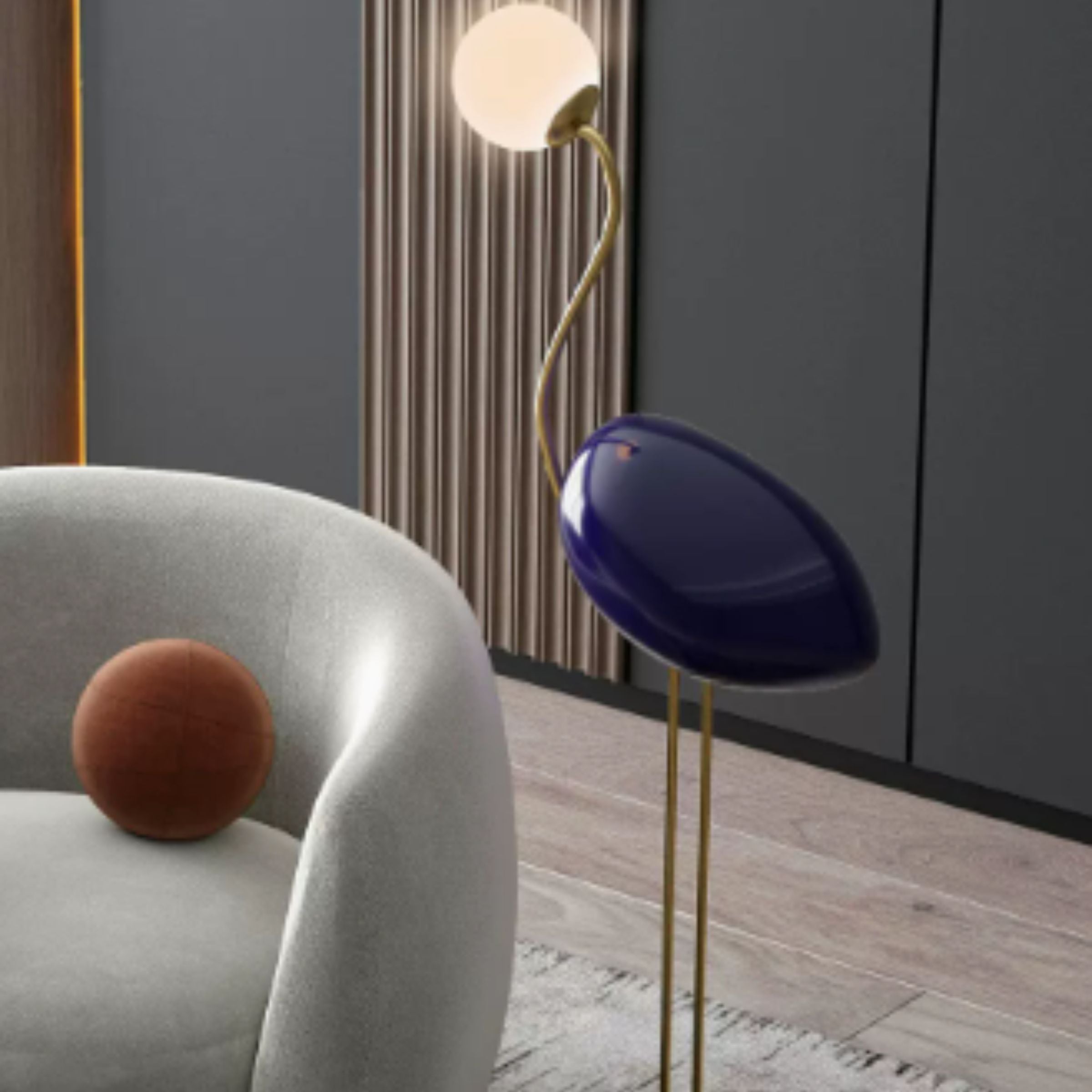 Display Item - Flamingo Floor Lamp black CY-LTD-1011-B Nakheel - DISPLAY ITEM - ebarza Furniture UAE | Shop Modern Furniture in Abu Dhabi & Dubai - مفروشات ايبازرا في الامارات | تسوق اثاث عصري وديكورات مميزة في دبي وابوظبي