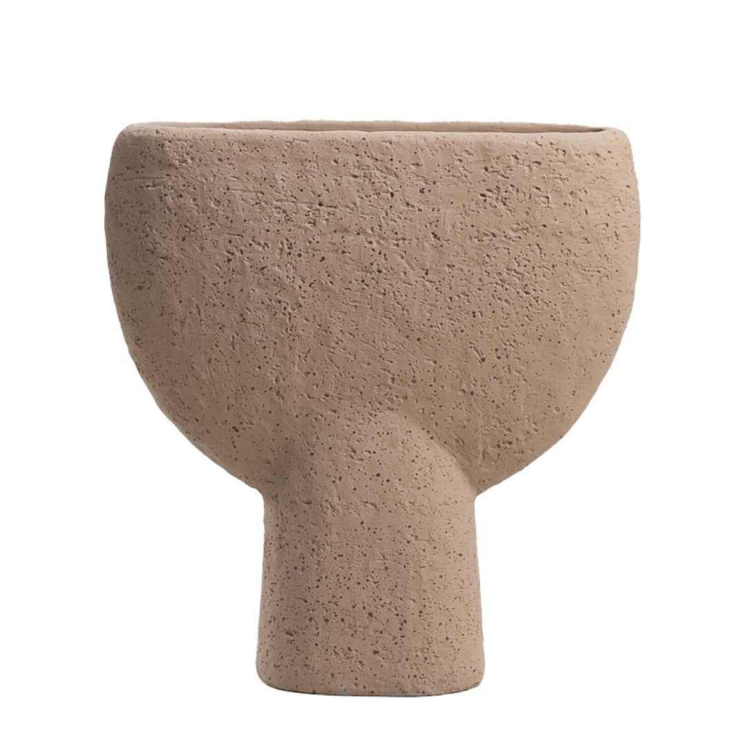 Flat Bell Vase-A FF-SN24024A - Vases - ebarza Furniture UAE | Shop Modern Furniture in Abu Dhabi & Dubai - مفروشات ايبازرا في الامارات | تسوق اثاث عصري وديكورات مميزة في دبي وابوظبي