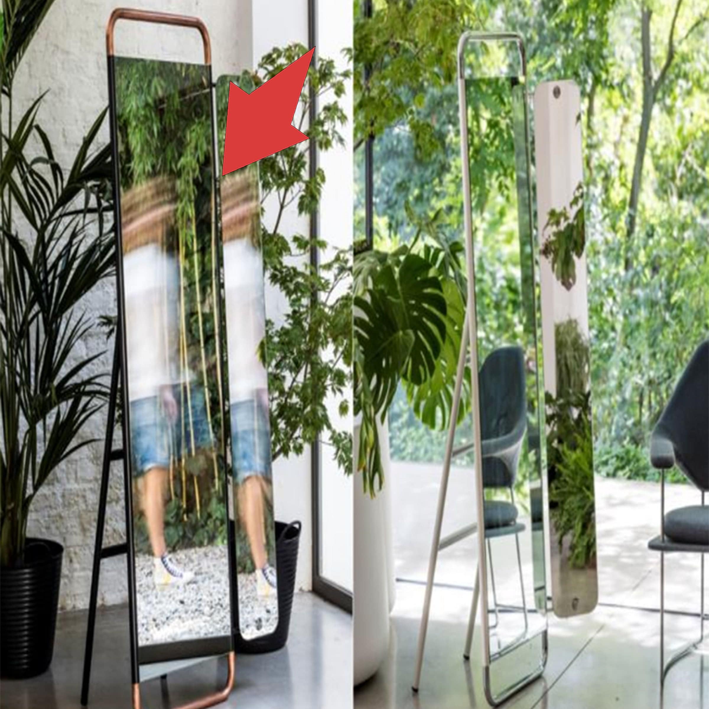 Floor Mirror Oa-80109 -  Mirrors - ebarza Furniture UAE | Shop Modern Furniture in Abu Dhabi & Dubai - مفروشات ايبازرا في الامارات | تسوق اثاث عصري وديكورات مميزة في دبي وابوظبي