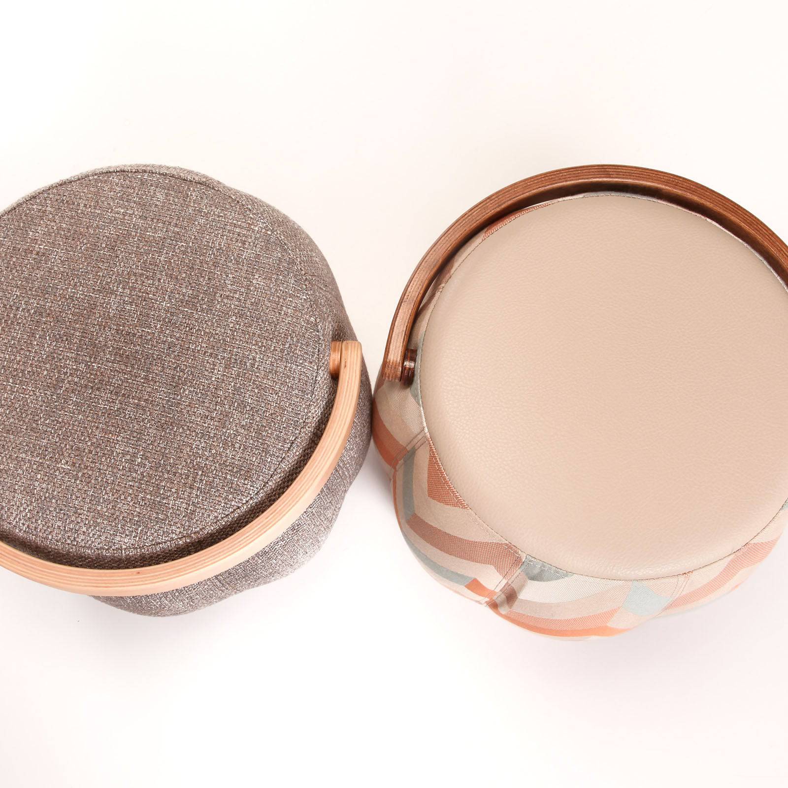 Flora Pouf Bakrac-N-Grey - Poufs - ebarza Furniture UAE | Shop Modern Furniture in Abu Dhabi & Dubai - مفروشات ايبازرا في الامارات | تسوق اثاث عصري وديكورات مميزة في دبي وابوظبي