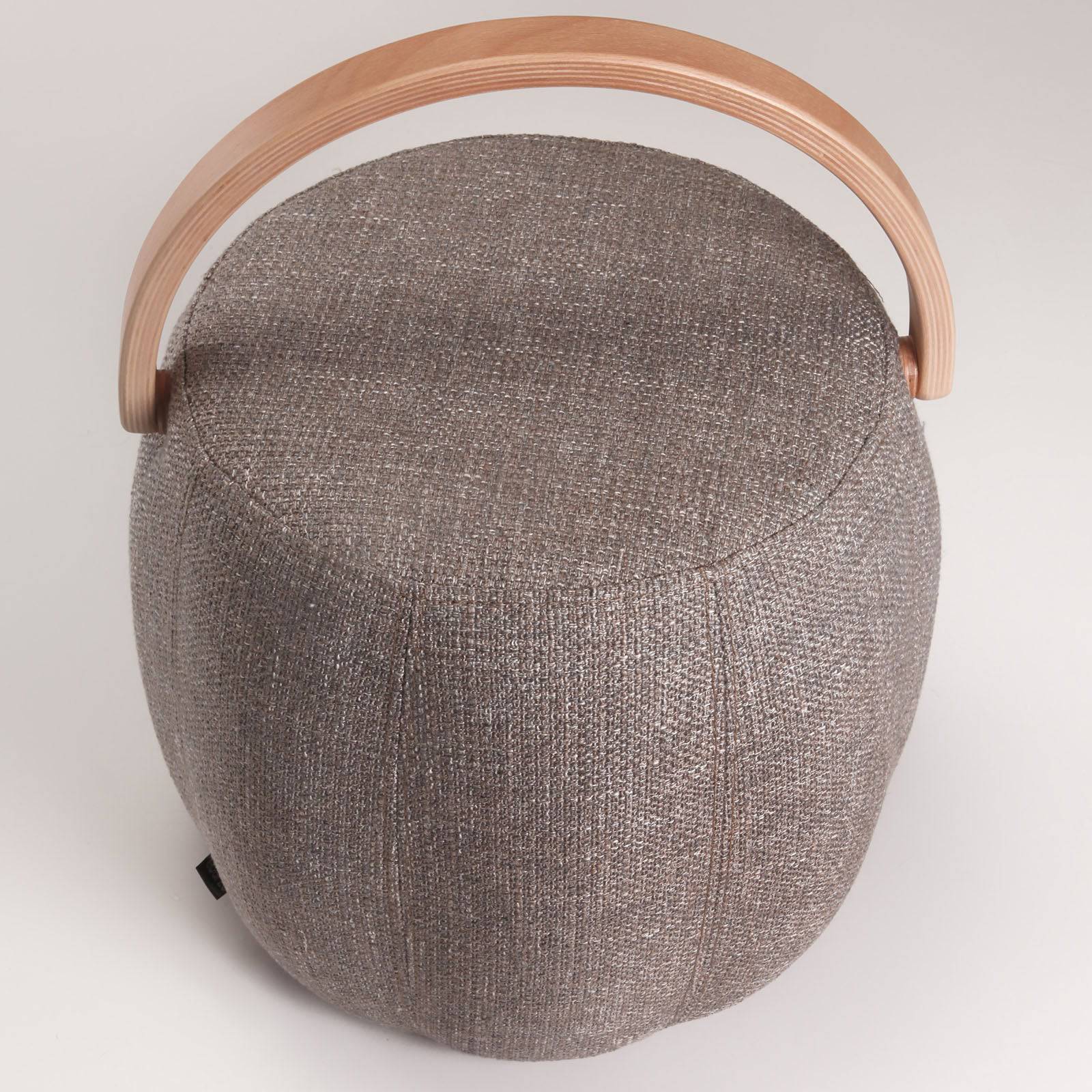 Flora Pouf Bakrac-N-Grey - Poufs - ebarza Furniture UAE | Shop Modern Furniture in Abu Dhabi & Dubai - مفروشات ايبازرا في الامارات | تسوق اثاث عصري وديكورات مميزة في دبي وابوظبي