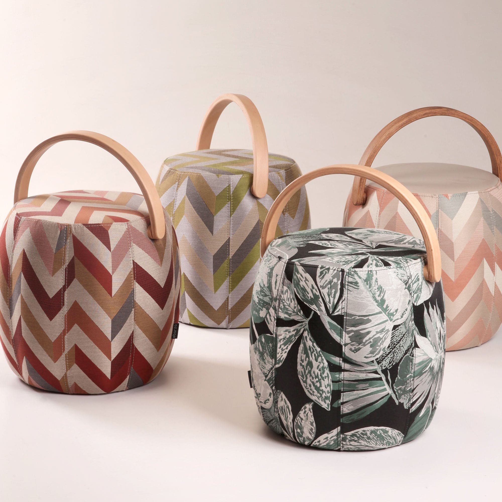 Flora Pouf Bakrac-N-Mluti Green - Poufs - ebarza Furniture UAE | Shop Modern Furniture in Abu Dhabi & Dubai - مفروشات ايبازرا في الامارات | تسوق اثاث عصري وديكورات مميزة في دبي وابوظبي