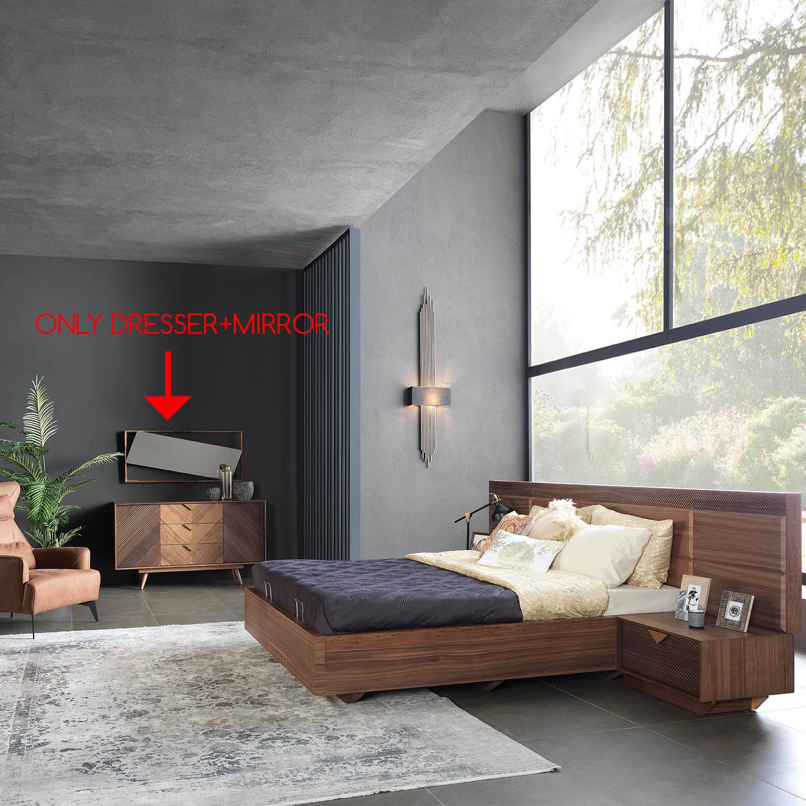 Florya Dresser+Mirror Florya009-Dresser+Mirror - Dressers and Mirrors - ebarza Furniture UAE | Shop Modern Furniture in Abu Dhabi & Dubai - مفروشات ايبازرا في الامارات | تسوق اثاث عصري وديكورات مميزة في دبي وابوظبي