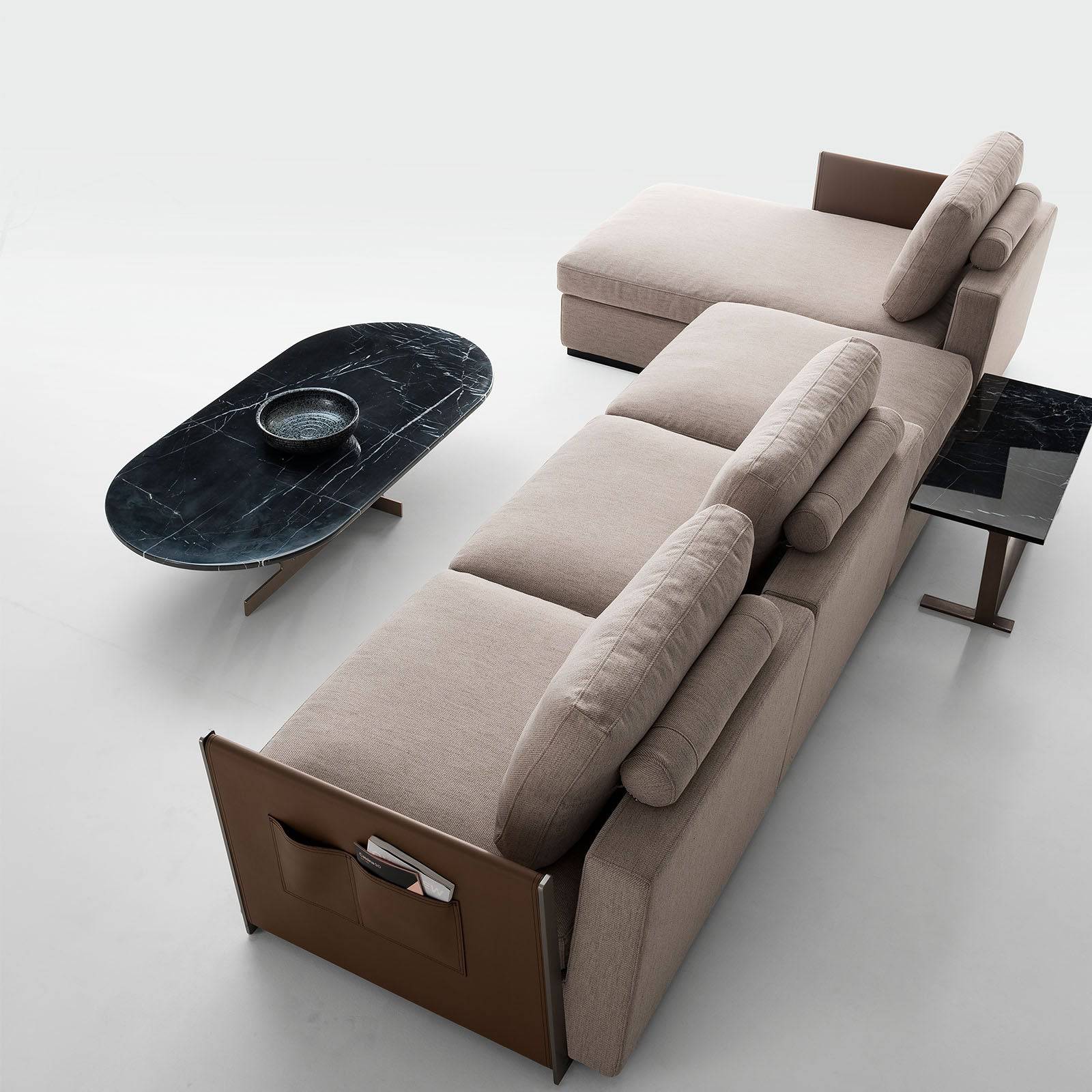 Forlì L-Shape Sofa SF041-3Cl+O - Sofas - ebarza Furniture UAE | Shop Modern Furniture in Abu Dhabi & Dubai - مفروشات ايبازرا في الامارات | تسوق اثاث عصري وديكورات مميزة في دبي وابوظبي