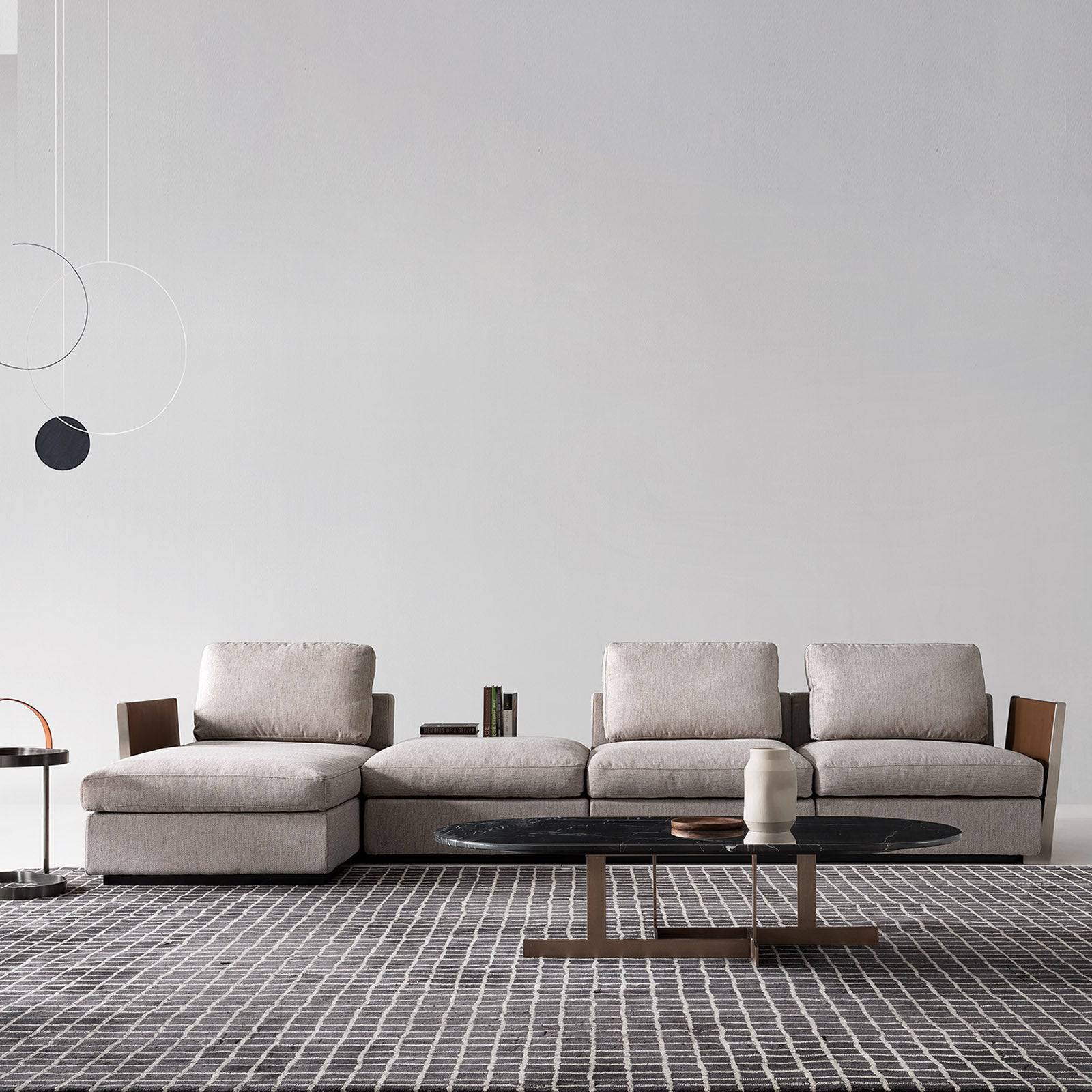 Forlì L-Shape Sofa SF041-3Cl+O - Sofas - ebarza Furniture UAE | Shop Modern Furniture in Abu Dhabi & Dubai - مفروشات ايبازرا في الامارات | تسوق اثاث عصري وديكورات مميزة في دبي وابوظبي