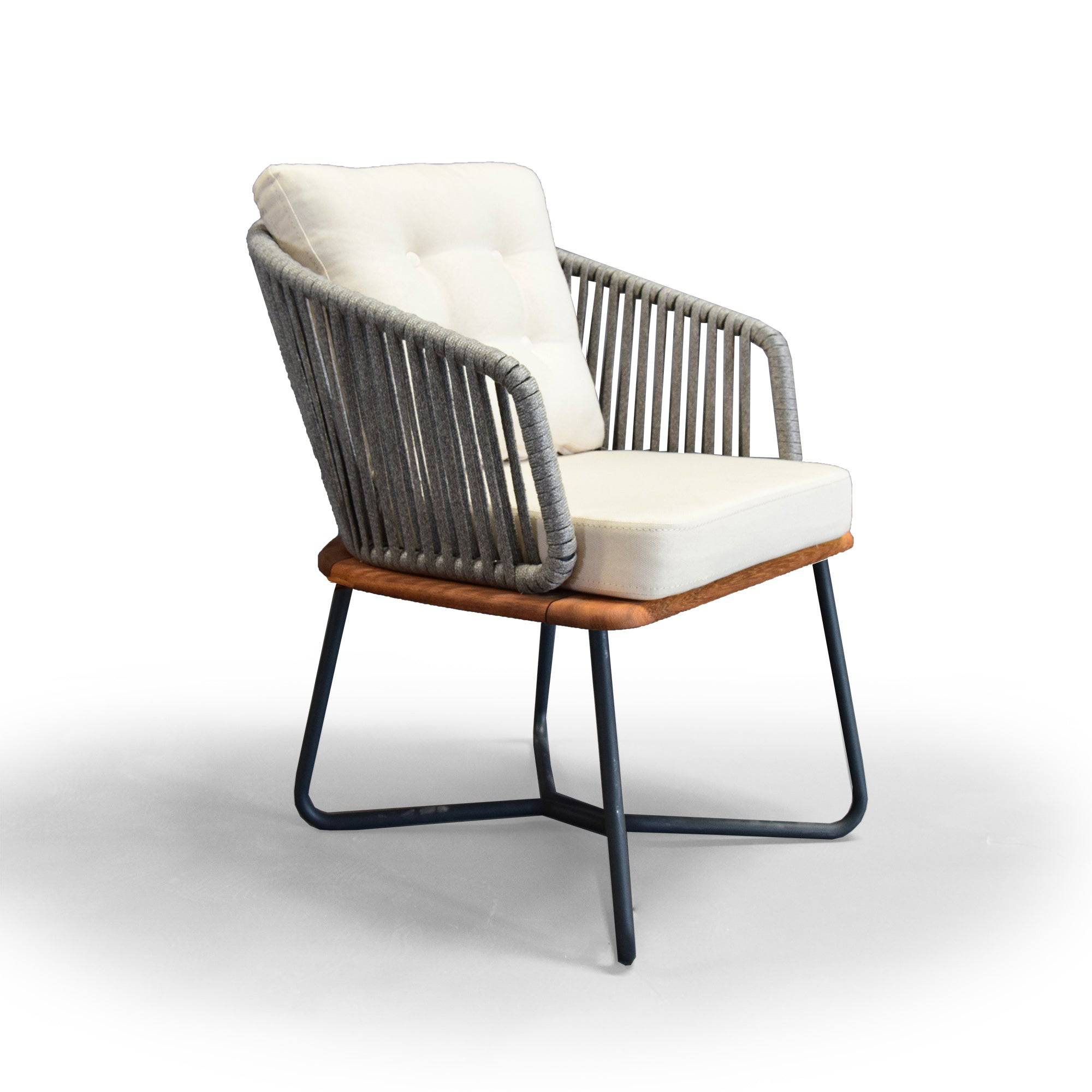 Forsa Solid Teak Wood And Aluminum Outdoor Chair 1836462( Mythra Chair) - Outdoor Chairs - ebarza Furniture UAE | Shop Modern Furniture in Abu Dhabi & Dubai - مفروشات ايبازرا في الامارات | تسوق اثاث عصري وديكورات مميزة في دبي وابوظبي
