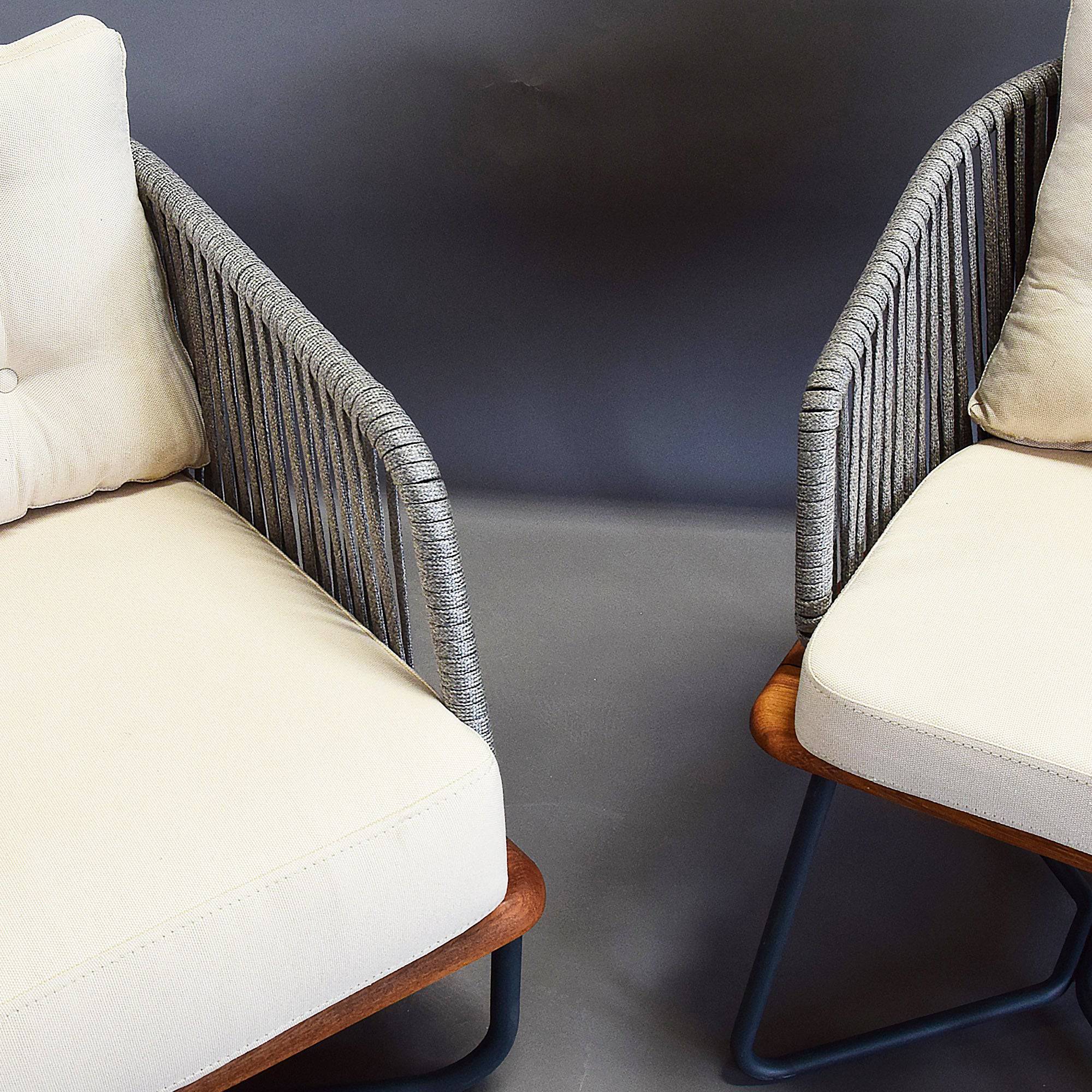 Forsa Solid Teak Wood And Aluminum Outdoor Chair 1836462( Mythra Chair) - Outdoor Chairs - ebarza Furniture UAE | Shop Modern Furniture in Abu Dhabi & Dubai - مفروشات ايبازرا في الامارات | تسوق اثاث عصري وديكورات مميزة في دبي وابوظبي