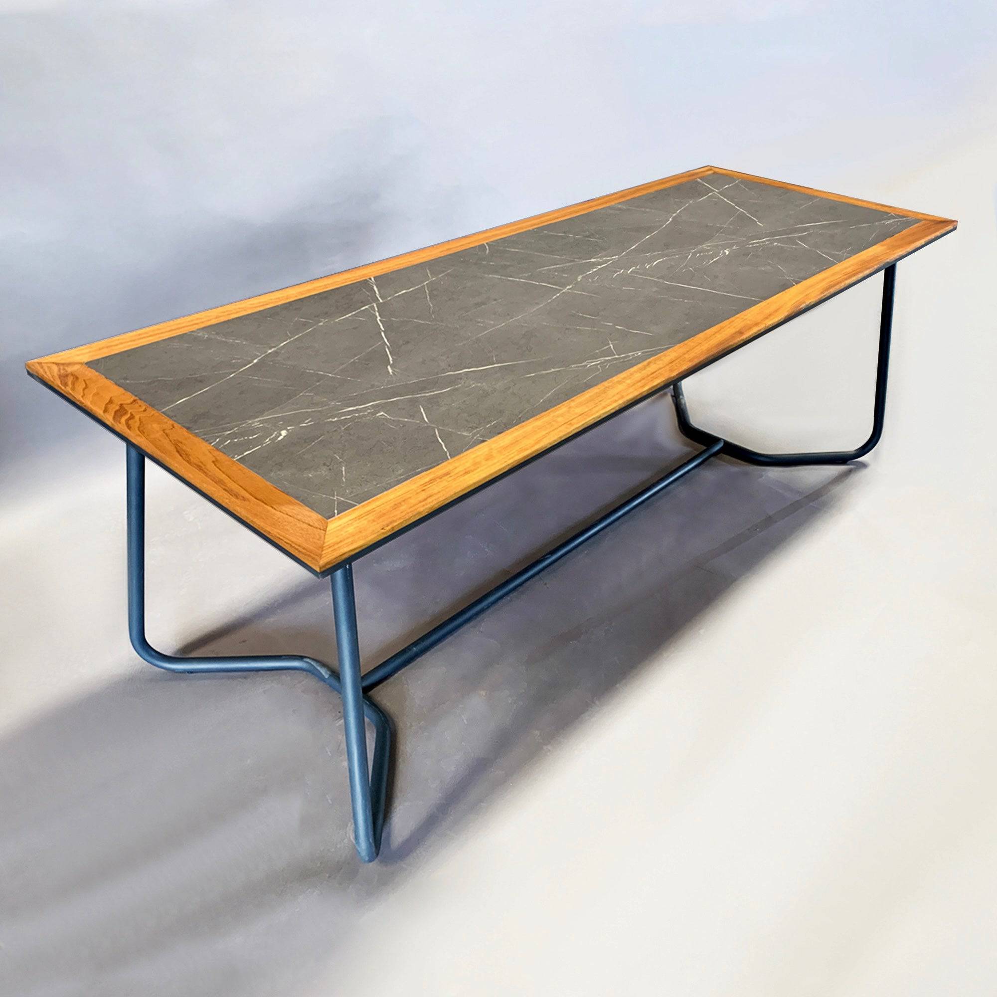 Forsa Solid Teak Wood And Aluminum Outdoor Table (Mythra Table) - Outdoor Tables - ebarza Furniture UAE | Shop Modern Furniture in Abu Dhabi & Dubai - مفروشات ايبازرا في الامارات | تسوق اثاث عصري وديكورات مميزة في دبي وابوظبي
