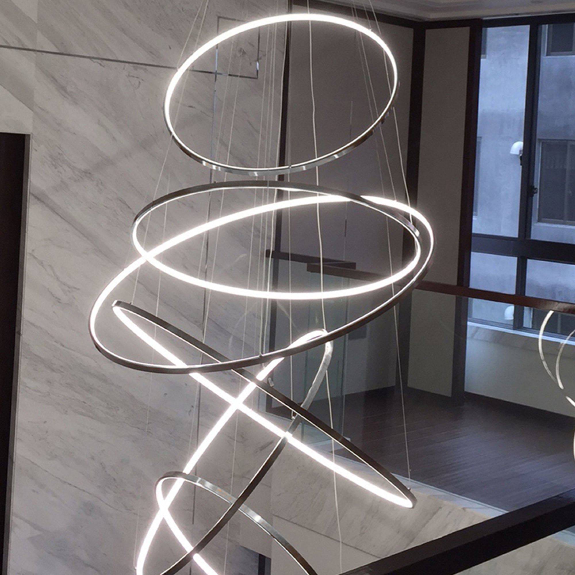 Galaxy Ring Light 100 Cm Cy-New-088-1000-C -  Pendant Lamps - ebarza Furniture UAE | Shop Modern Furniture in Abu Dhabi & Dubai - مفروشات ايبازرا في الامارات | تسوق اثاث عصري وديكورات مميزة في دبي وابوظبي