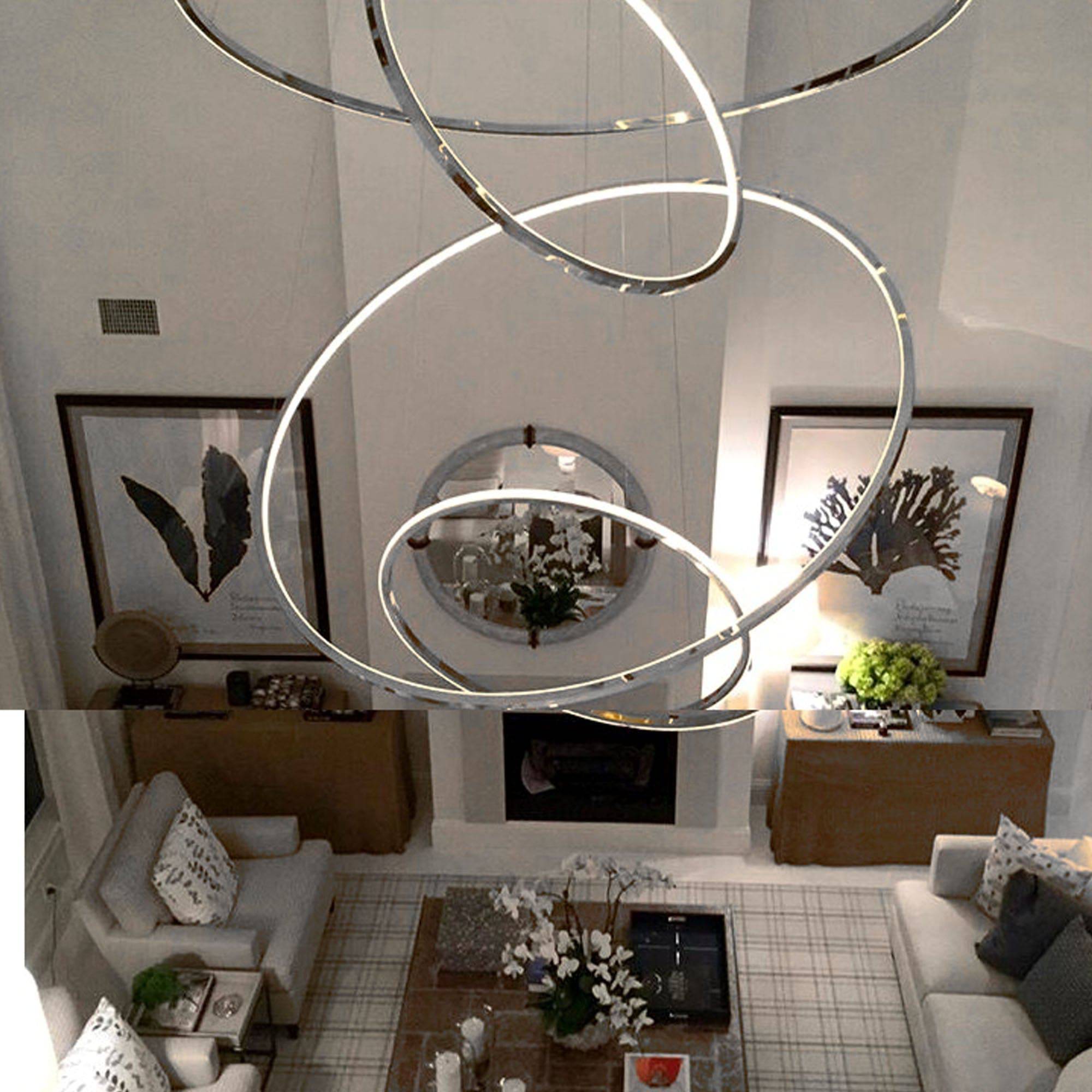 Galaxy Ring Light 100 Cm Cy-New-088-1000-C -  Pendant Lamps - ebarza Furniture UAE | Shop Modern Furniture in Abu Dhabi & Dubai - مفروشات ايبازرا في الامارات | تسوق اثاث عصري وديكورات مميزة في دبي وابوظبي