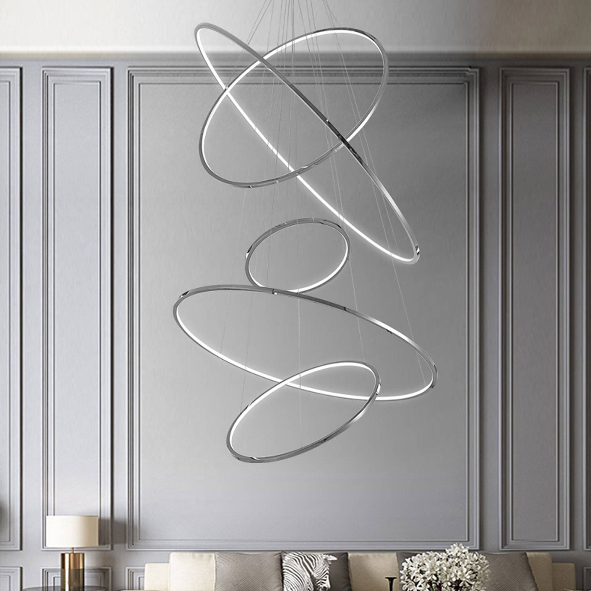 Galaxy Ring Light 120 Cm Cy-New-088-1200-C - Pendant Lamps - ebarza Furniture UAE | Shop Modern Furniture in Abu Dhabi & Dubai - مفروشات ايبازرا في الامارات | تسوق اثاث عصري وديكورات مميزة في دبي وابوظبي