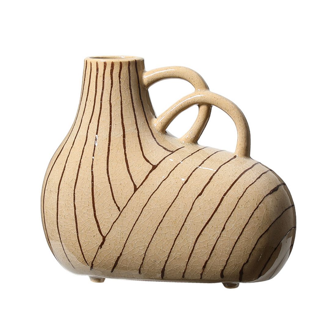 Geometric Sheep Vase B - FF-D24131B - Vases - ebarza Furniture UAE | Shop Modern Furniture in Abu Dhabi & Dubai - مفروشات ايبازرا في الامارات | تسوق اثاث عصري وديكورات مميزة في دبي وابوظبي