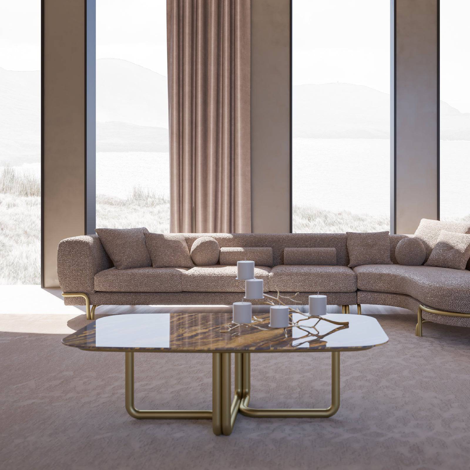 Giallo Center Table Giloct-049 - Coffee Tables - ebarza Furniture UAE | Shop Modern Furniture in Abu Dhabi & Dubai - مفروشات ايبازرا في الامارات | تسوق اثاث عصري وديكورات مميزة في دبي وابوظبي