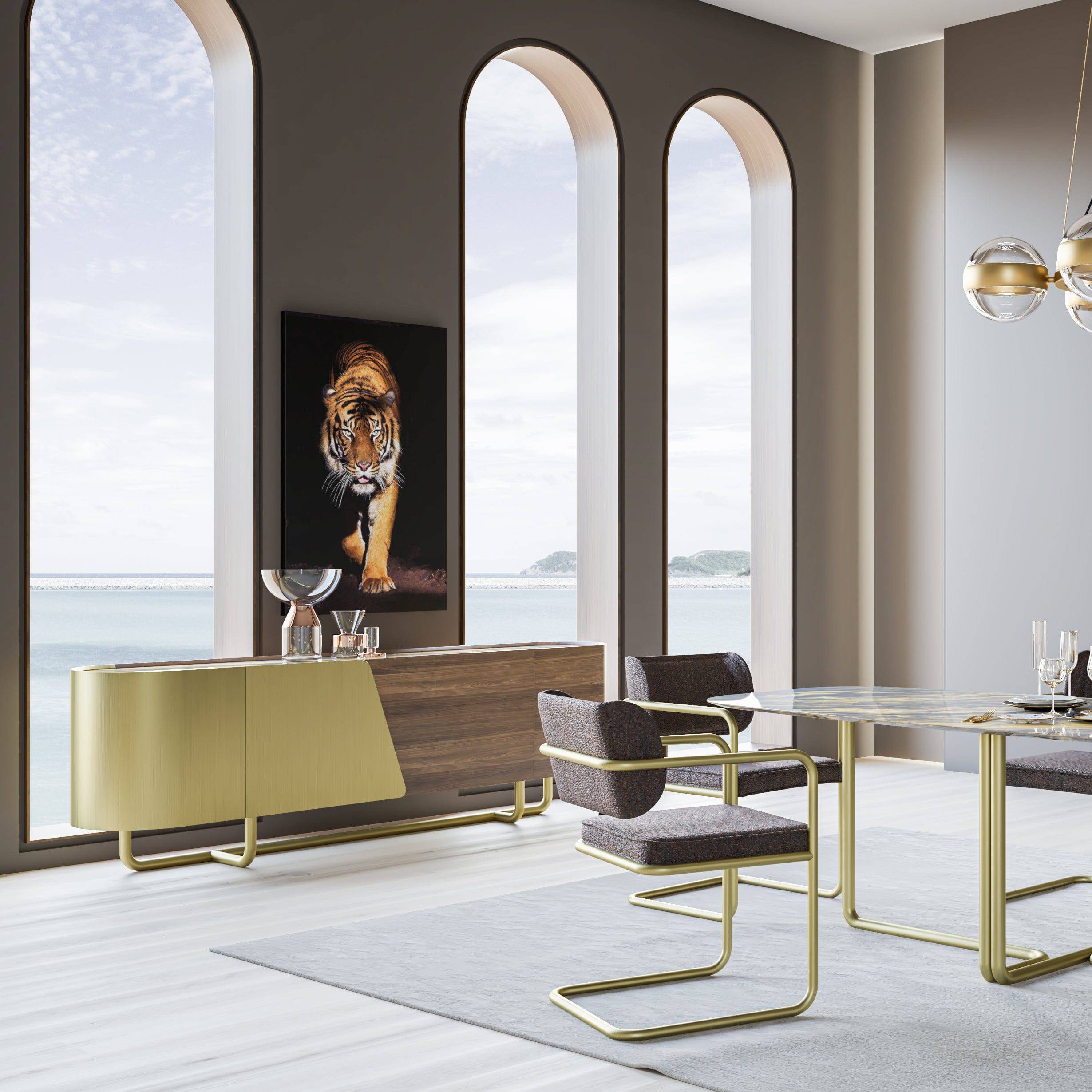 Giallo Sideboard Gilcons-235 - Sideboards - ebarza Furniture UAE | Shop Modern Furniture in Abu Dhabi & Dubai - مفروشات ايبازرا في الامارات | تسوق اثاث عصري وديكورات مميزة في دبي وابوظبي