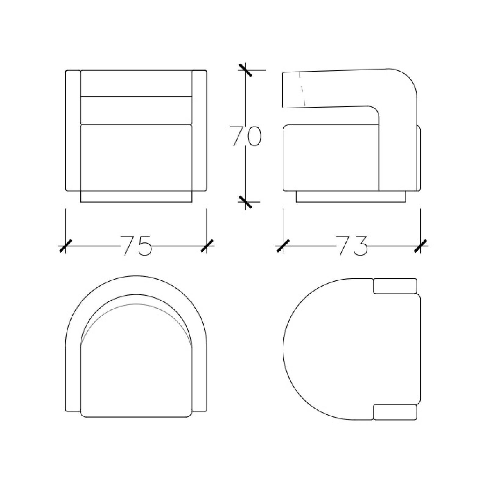 Gilles Lounge Chair Gilslc-043 -  Lounge Chairs - ebarza Furniture UAE | Shop Modern Furniture in Abu Dhabi & Dubai - مفروشات ايبازرا في الامارات | تسوق اثاث عصري وديكورات مميزة في دبي وابوظبي