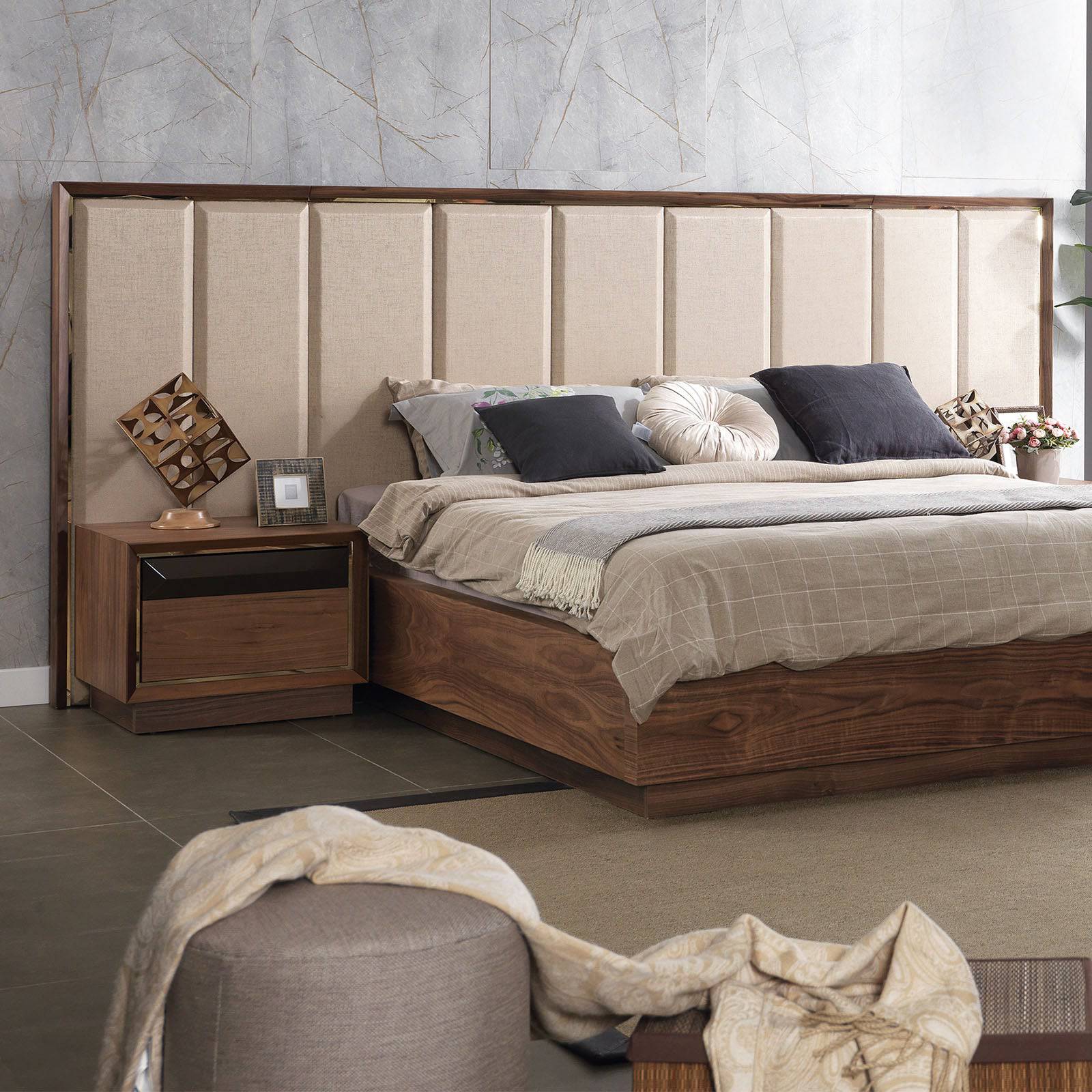 Ginda Bedstead Ginda001-Bedonly - Bedsteads - ebarza Furniture UAE | Shop Modern Furniture in Abu Dhabi & Dubai - مفروشات ايبازرا في الامارات | تسوق اثاث عصري وديكورات مميزة في دبي وابوظبي
