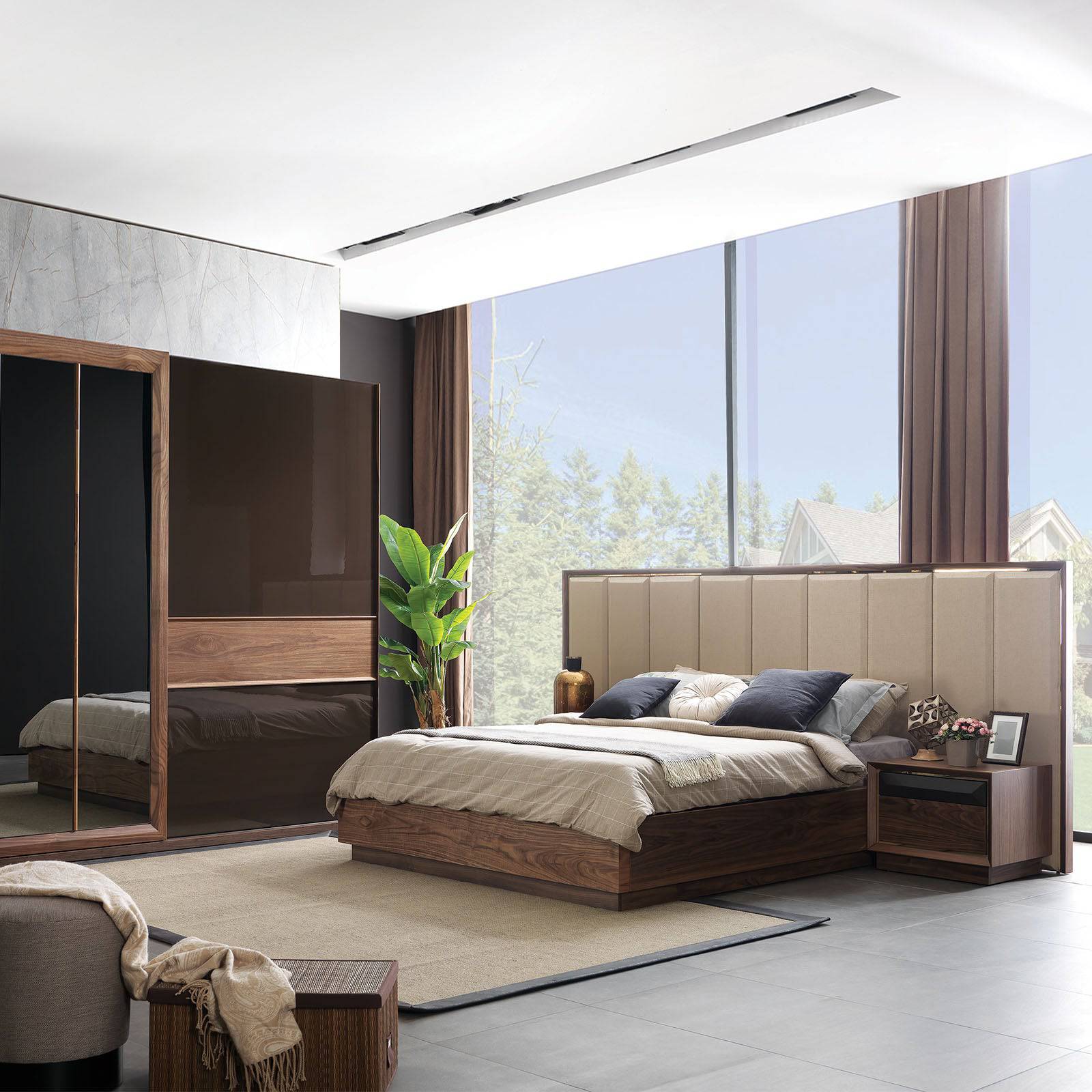 Ginda Bedstead Ginda001-Bedonly - Bedsteads - ebarza Furniture UAE | Shop Modern Furniture in Abu Dhabi & Dubai - مفروشات ايبازرا في الامارات | تسوق اثاث عصري وديكورات مميزة في دبي وابوظبي