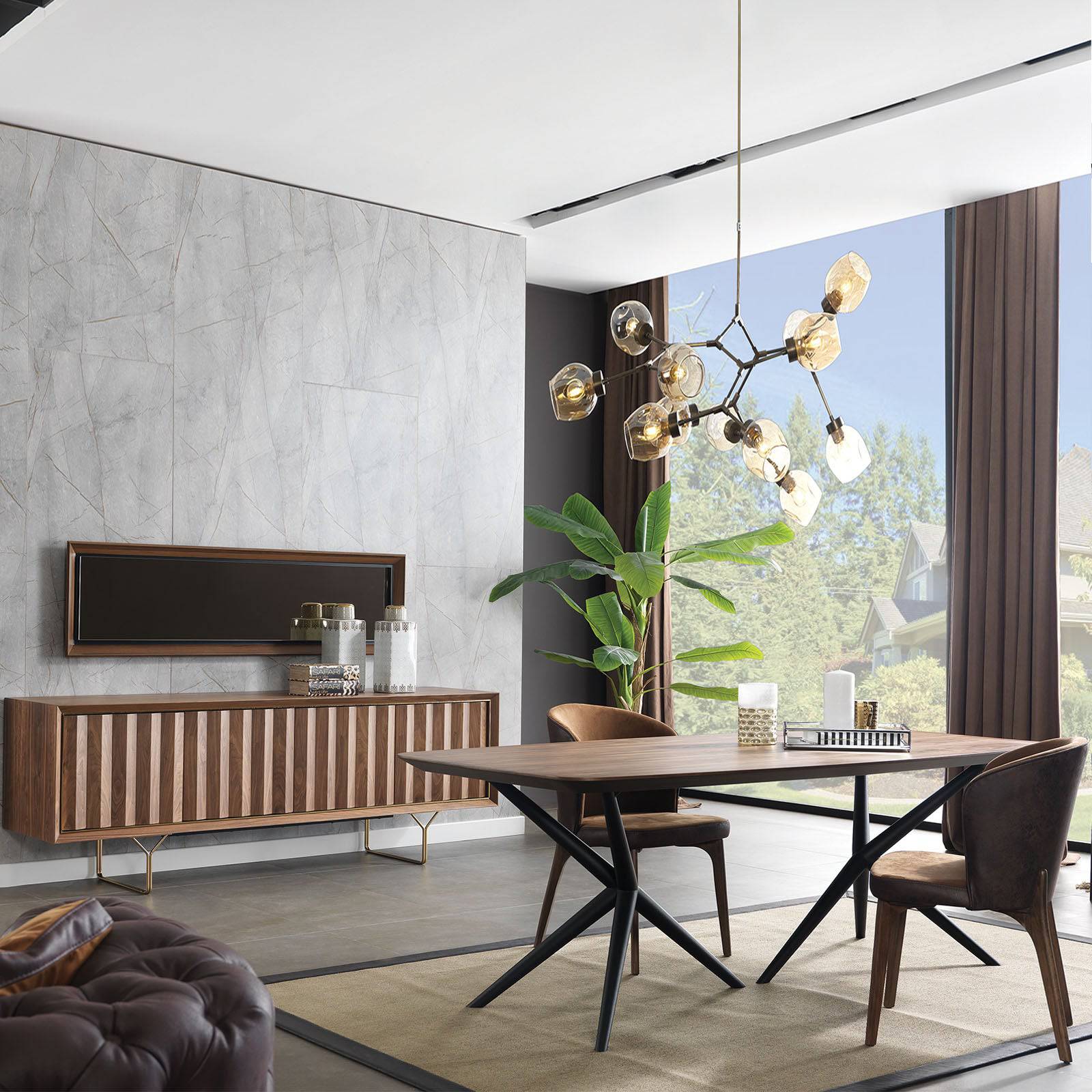 Ginda Sideboard And Mirror Ginda009 - Sideboards - ebarza Furniture UAE | Shop Modern Furniture in Abu Dhabi & Dubai - مفروشات ايبازرا في الامارات | تسوق اثاث عصري وديكورات مميزة في دبي وابوظبي