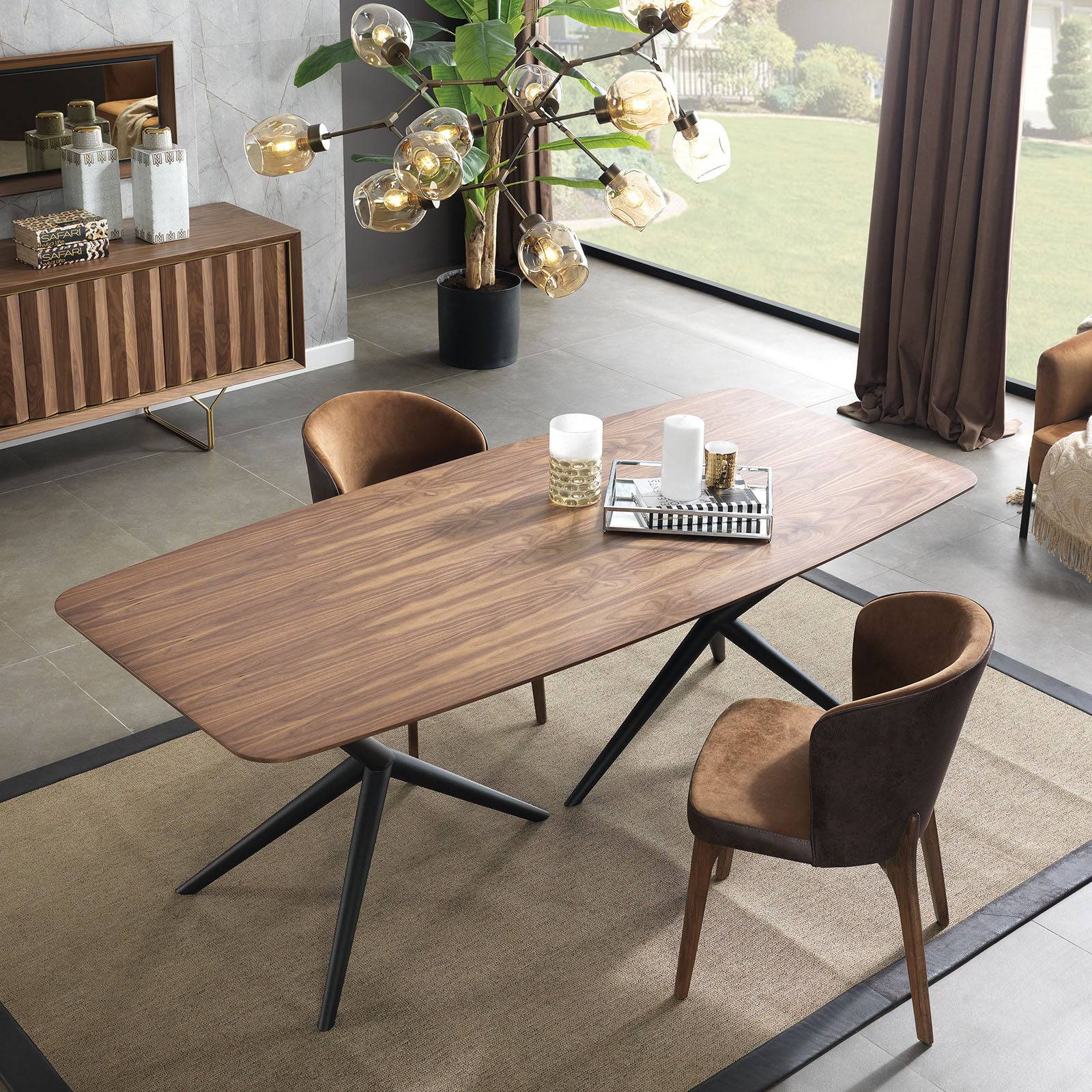 Ginda Sideboard And Mirror Ginda009 - Sideboards - ebarza Furniture UAE | Shop Modern Furniture in Abu Dhabi & Dubai - مفروشات ايبازرا في الامارات | تسوق اثاث عصري وديكورات مميزة في دبي وابوظبي