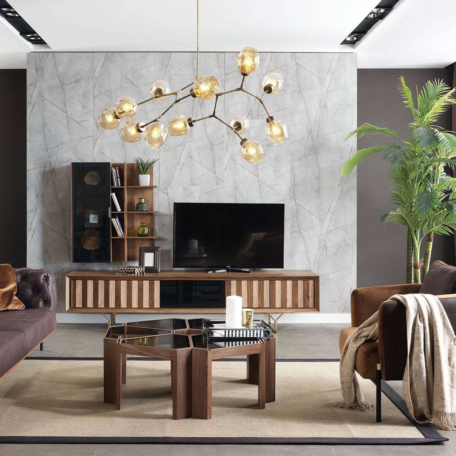 Ginda Tv Unit Ginda001 - TV Units - ebarza Furniture UAE | Shop Modern Furniture in Abu Dhabi & Dubai - مفروشات ايبازرا في الامارات | تسوق اثاث عصري وديكورات مميزة في دبي وابوظبي