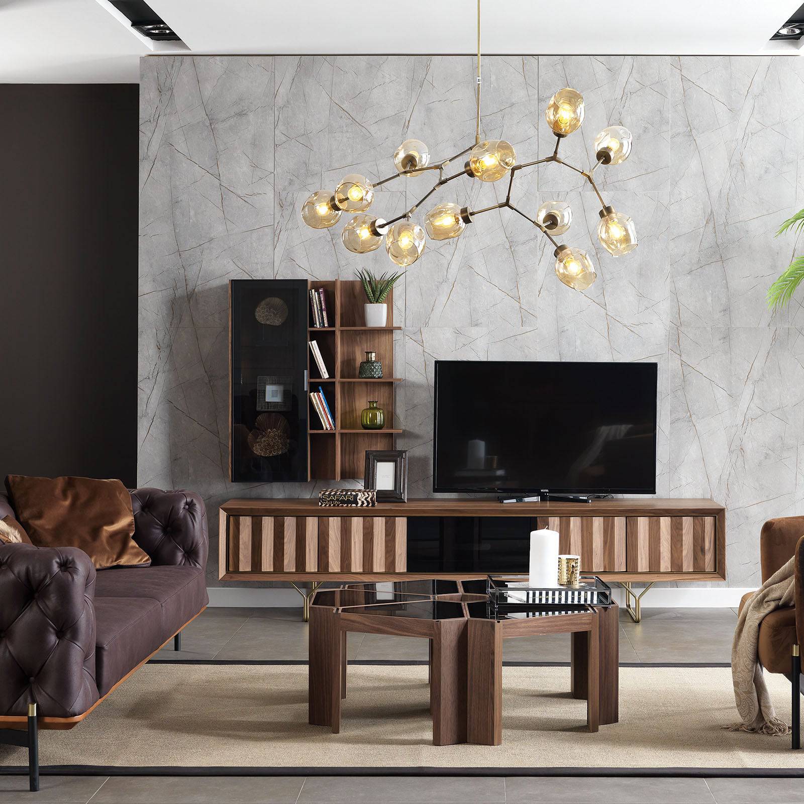 Ginda Tv Unit Ginda001 - TV Units - ebarza Furniture UAE | Shop Modern Furniture in Abu Dhabi & Dubai - مفروشات ايبازرا في الامارات | تسوق اثاث عصري وديكورات مميزة في دبي وابوظبي