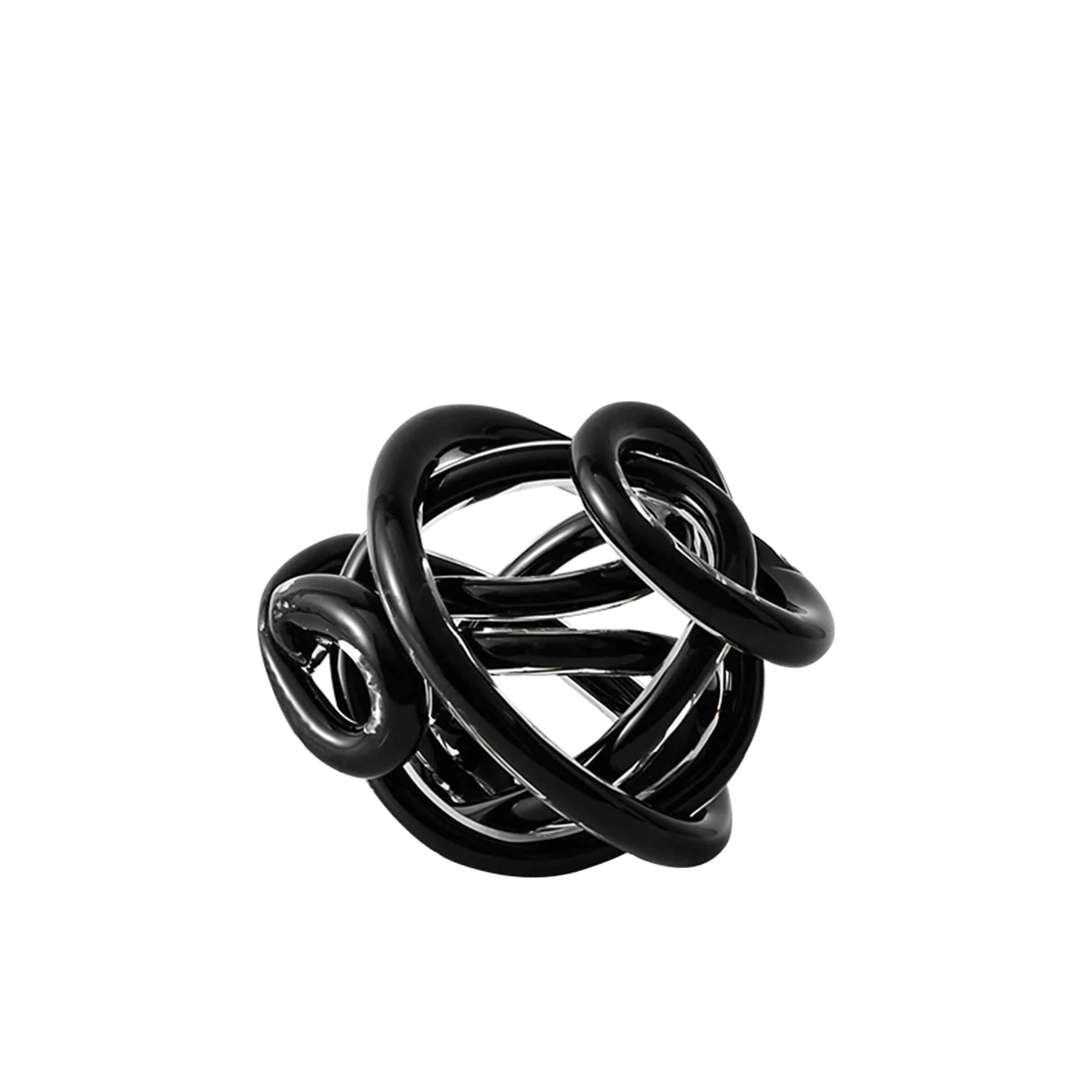 Glass Ballotin Black Line Big Ball Fb-Zs2123A - Home Decor Figurines - ebarza Furniture UAE | Shop Modern Furniture in Abu Dhabi & Dubai - مفروشات ايبازرا في الامارات | تسوق اثاث عصري وديكورات مميزة في دبي وابوظبي