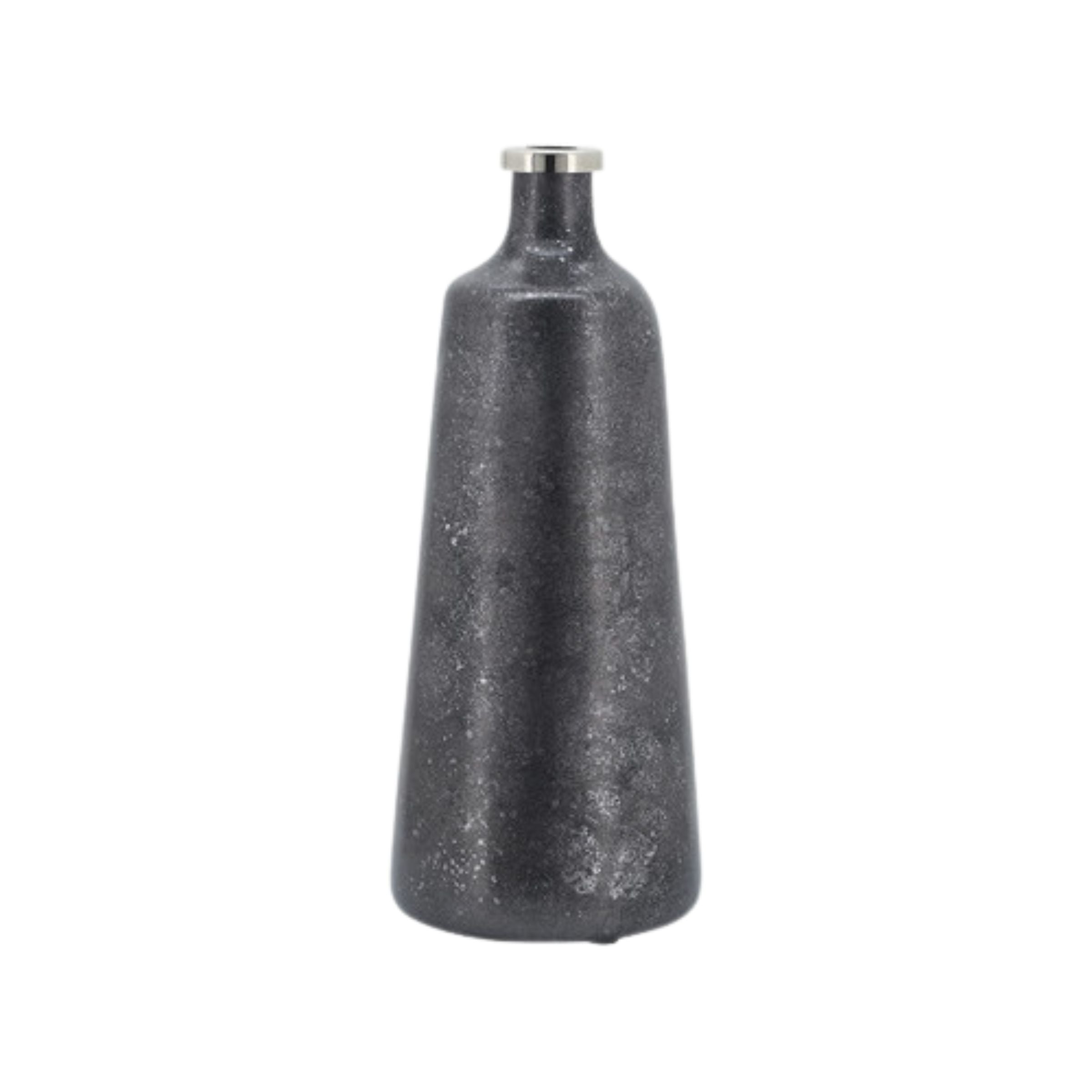 Glass Vase With Ring 15534-04 - Vases - ebarza Furniture UAE | Shop Modern Furniture in Abu Dhabi & Dubai - مفروشات ايبازرا في الامارات | تسوق اثاث عصري وديكورات مميزة في دبي وابوظبي