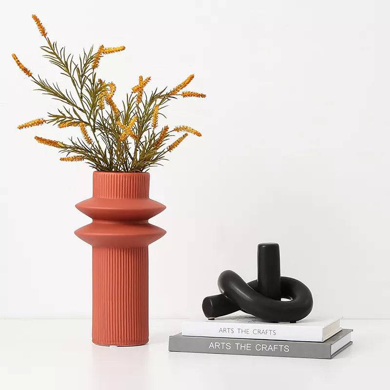 Gold Ceramic Bud Vase Fa-D21101D -  Home Decor Figurines - ebarza Furniture UAE | Shop Modern Furniture in Abu Dhabi & Dubai - مفروشات ايبازرا في الامارات | تسوق اثاث عصري وديكورات مميزة في دبي وابوظبي