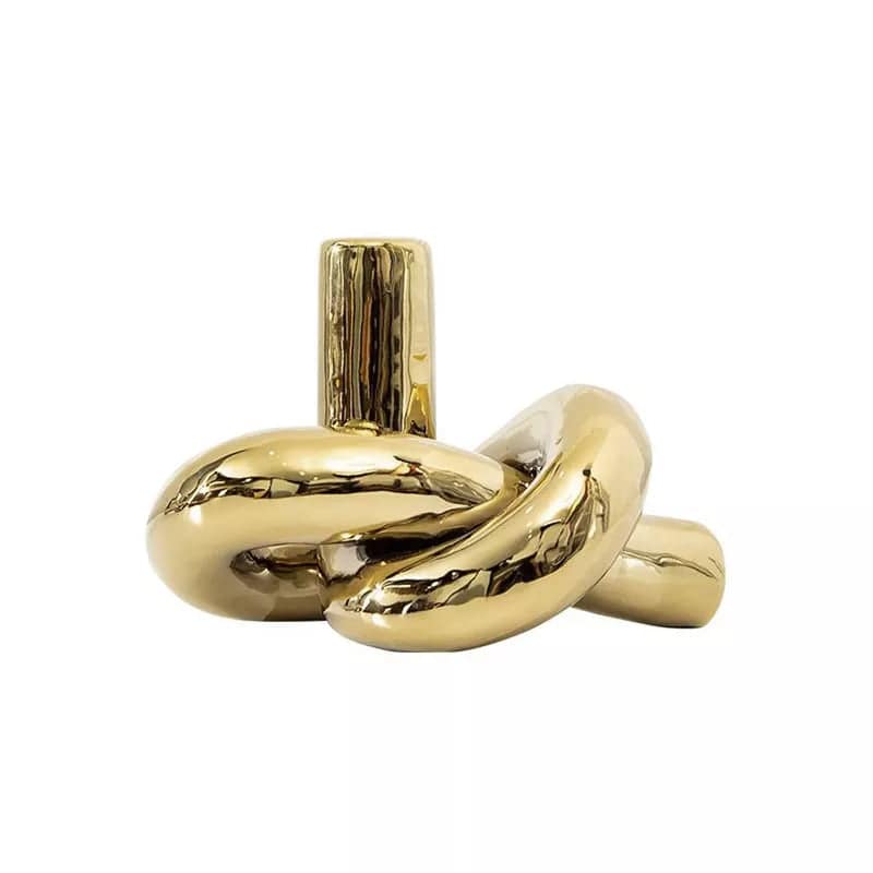 Gold Ceramic Bud Vase Fa-D21101D -  Home Decor Figurines - ebarza Furniture UAE | Shop Modern Furniture in Abu Dhabi & Dubai - مفروشات ايبازرا في الامارات | تسوق اثاث عصري وديكورات مميزة في دبي وابوظبي