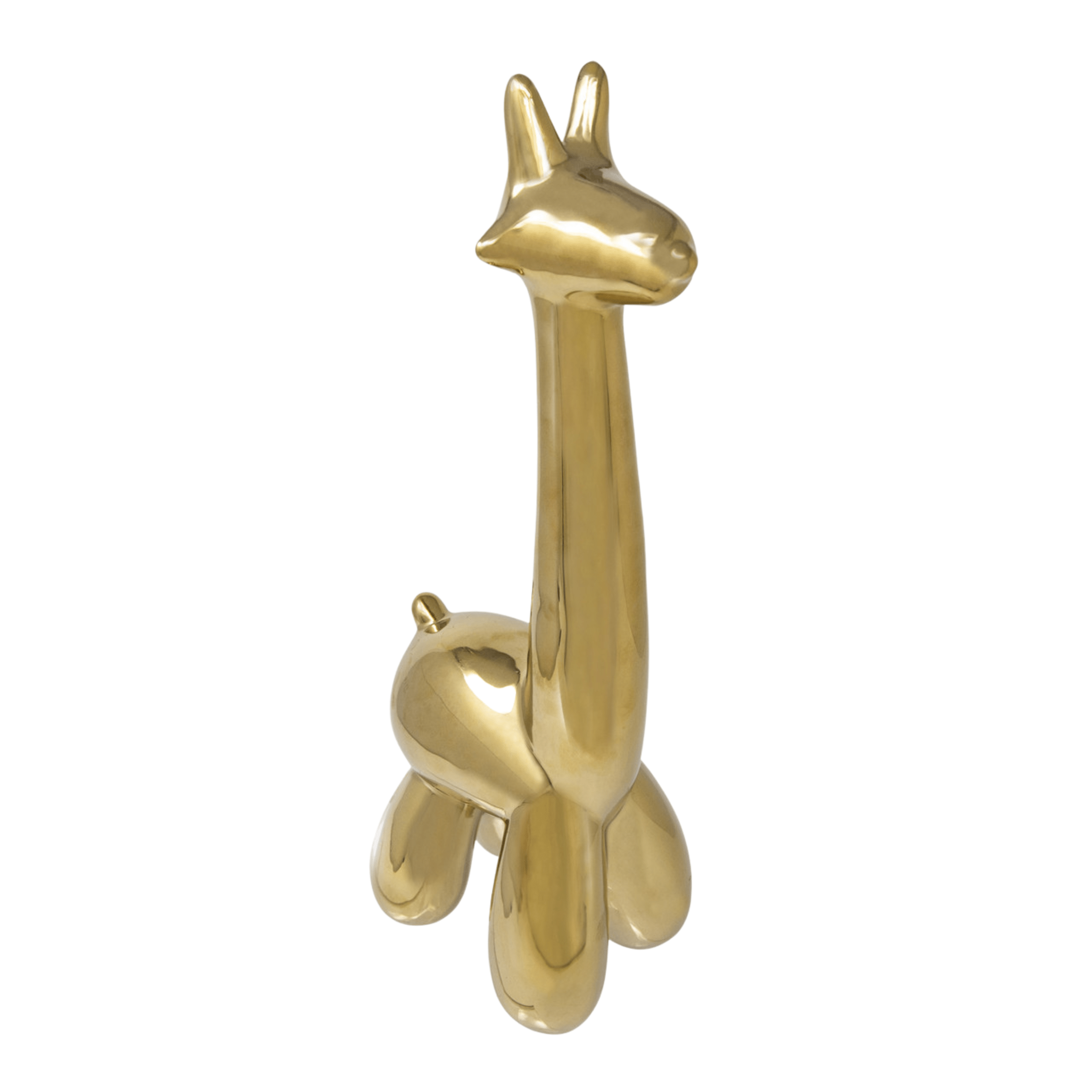 Gold Giraffe Balloon Animal 13655-01 -  Home Decor Figurines - ebarza Furniture UAE | Shop Modern Furniture in Abu Dhabi & Dubai - مفروشات ايبازرا في الامارات | تسوق اثاث عصري وديكورات مميزة في دبي وابوظبي