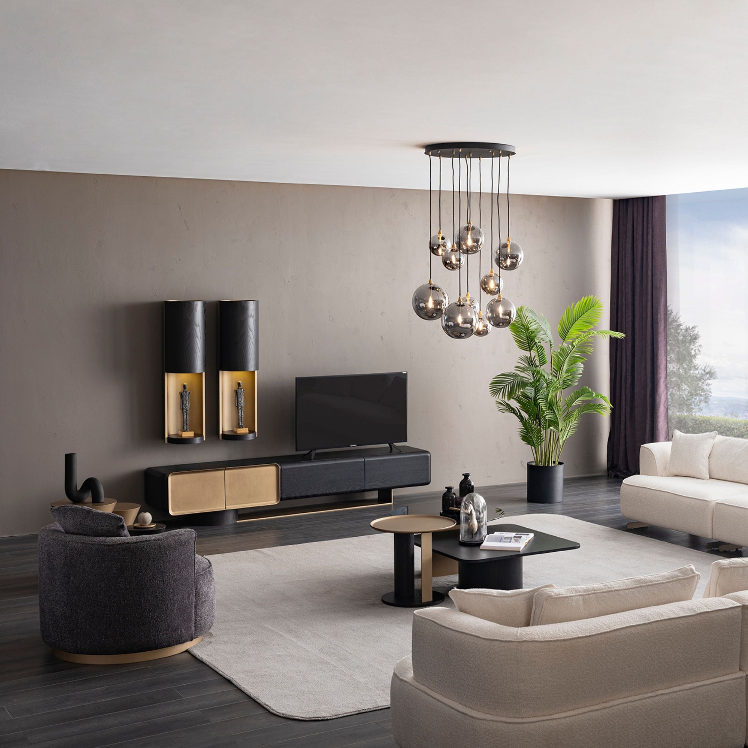 Grande Set of 2 Wall shelves ORXGRND-TVU255 - TV Units - ebarza Furniture UAE | Shop Modern Furniture in Abu Dhabi & Dubai - مفروشات ايبازرا في الامارات | تسوق اثاث عصري وديكورات مميزة في دبي وابوظبي