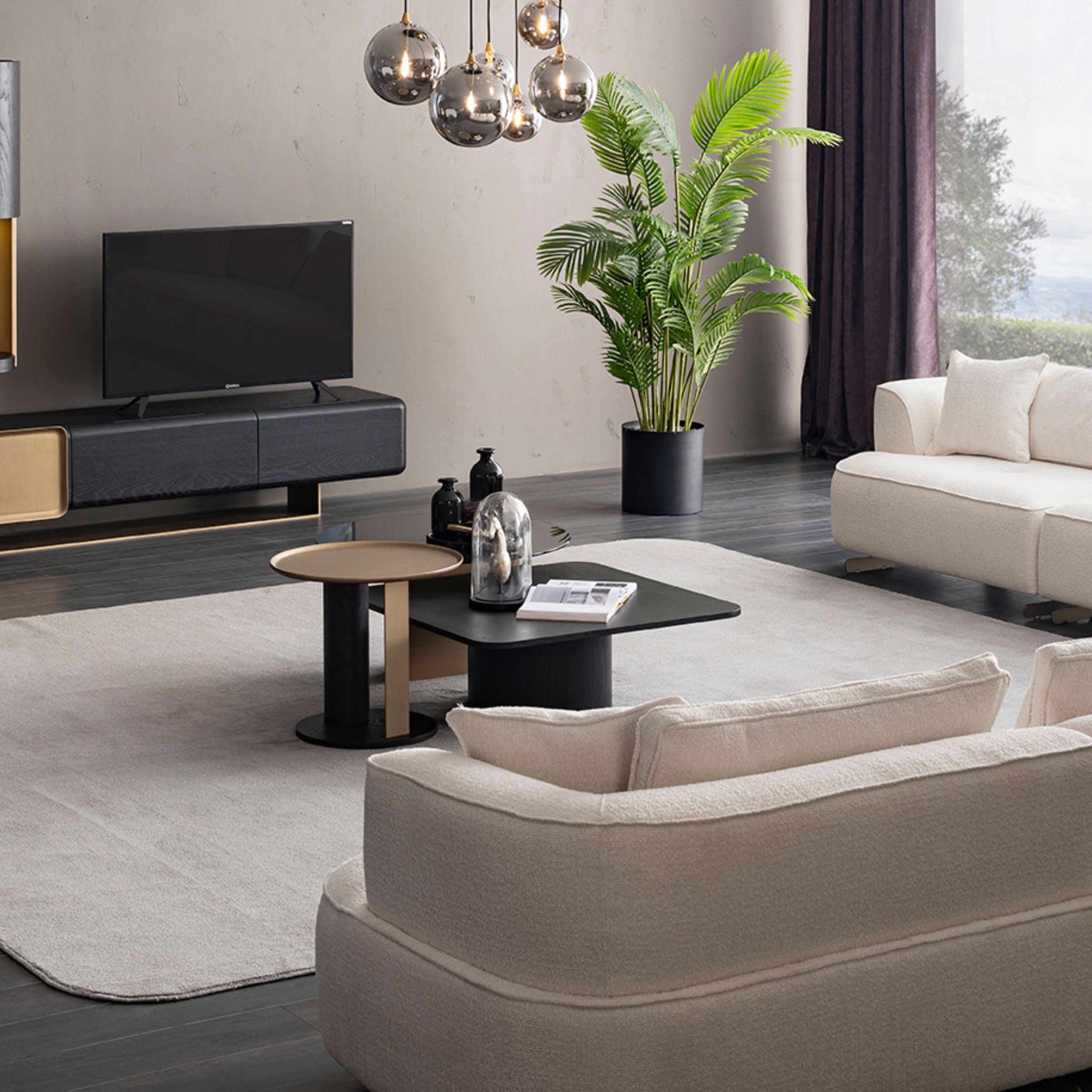 Grande Side Table ORXGRND-ST55 - Side Tables - ebarza Furniture UAE | Shop Modern Furniture in Abu Dhabi & Dubai - مفروشات ايبازرا في الامارات | تسوق اثاث عصري وديكورات مميزة في دبي وابوظبي