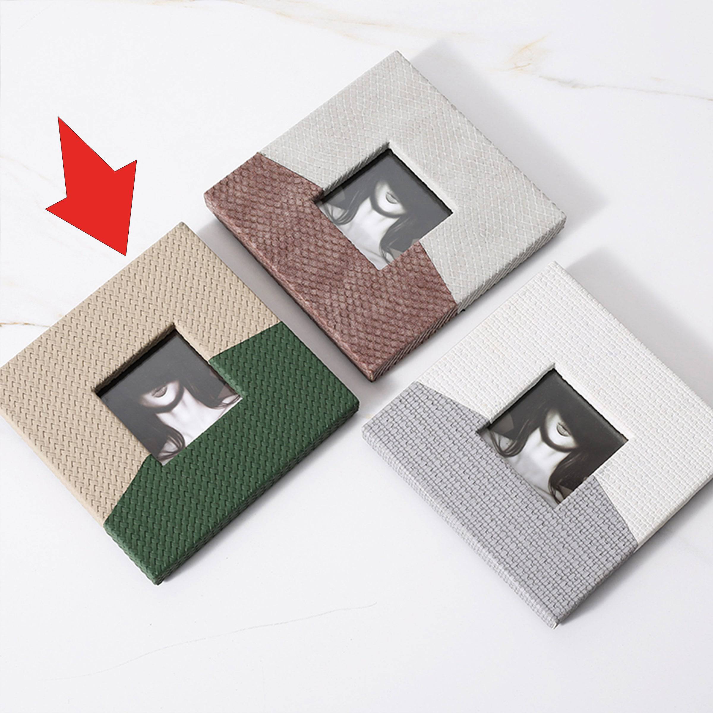 Gray & Green Photo Frame-B Fb-Pg2145D - Photo Frames - ebarza Furniture UAE | Shop Modern Furniture in Abu Dhabi & Dubai - مفروشات ايبازرا في الامارات | تسوق اثاث عصري وديكورات مميزة في دبي وابوظبي