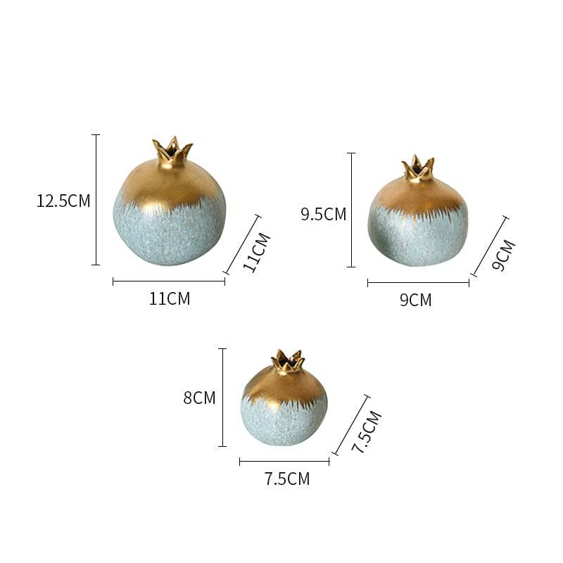 Green Pomegranate Decoration-C Fa-D1972C - Home Decor Figurines - ebarza Furniture UAE | Shop Modern Furniture in Abu Dhabi & Dubai - مفروشات ايبازرا في الامارات | تسوق اثاث عصري وديكورات مميزة في دبي وابوظبي