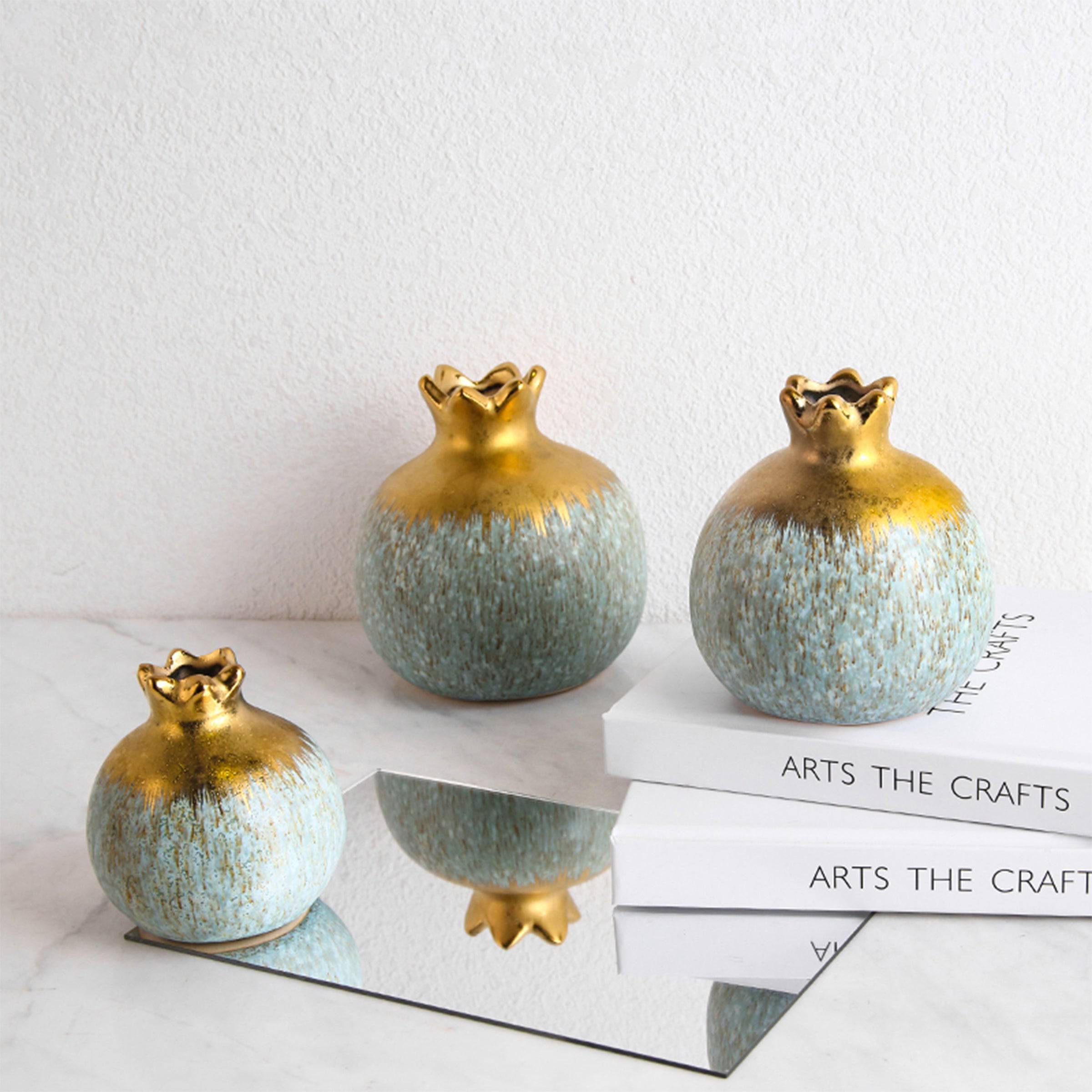 Green Pomegranate Decoration-C Fa-D1972C - Home Decor Figurines - ebarza Furniture UAE | Shop Modern Furniture in Abu Dhabi & Dubai - مفروشات ايبازرا في الامارات | تسوق اثاث عصري وديكورات مميزة في دبي وابوظبي