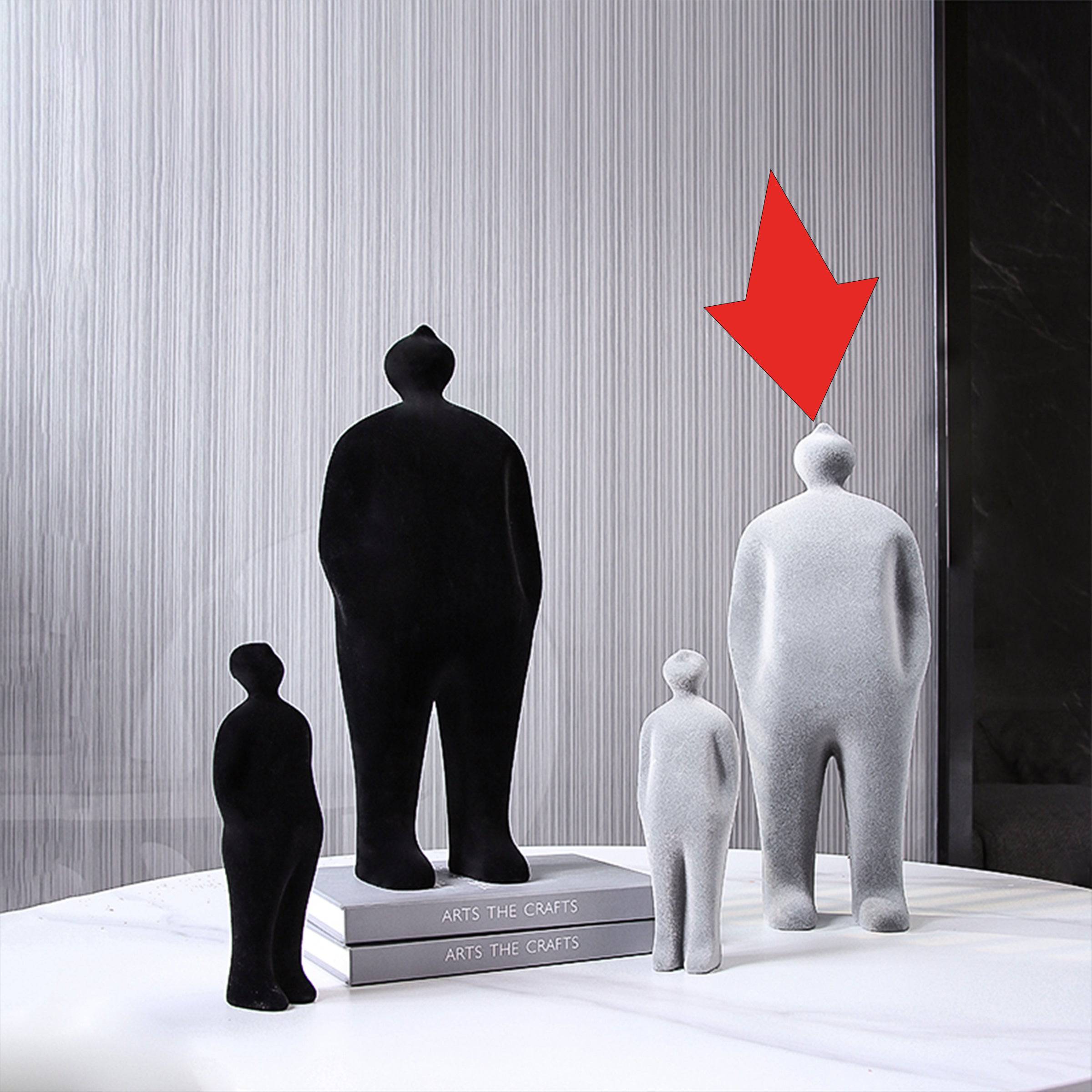 Grey Figure Decoration-A Fa-Sz2013A - Home Decor Figurines - ebarza Furniture UAE | Shop Modern Furniture in Abu Dhabi & Dubai - مفروشات ايبازرا في الامارات | تسوق اثاث عصري وديكورات مميزة في دبي وابوظبي