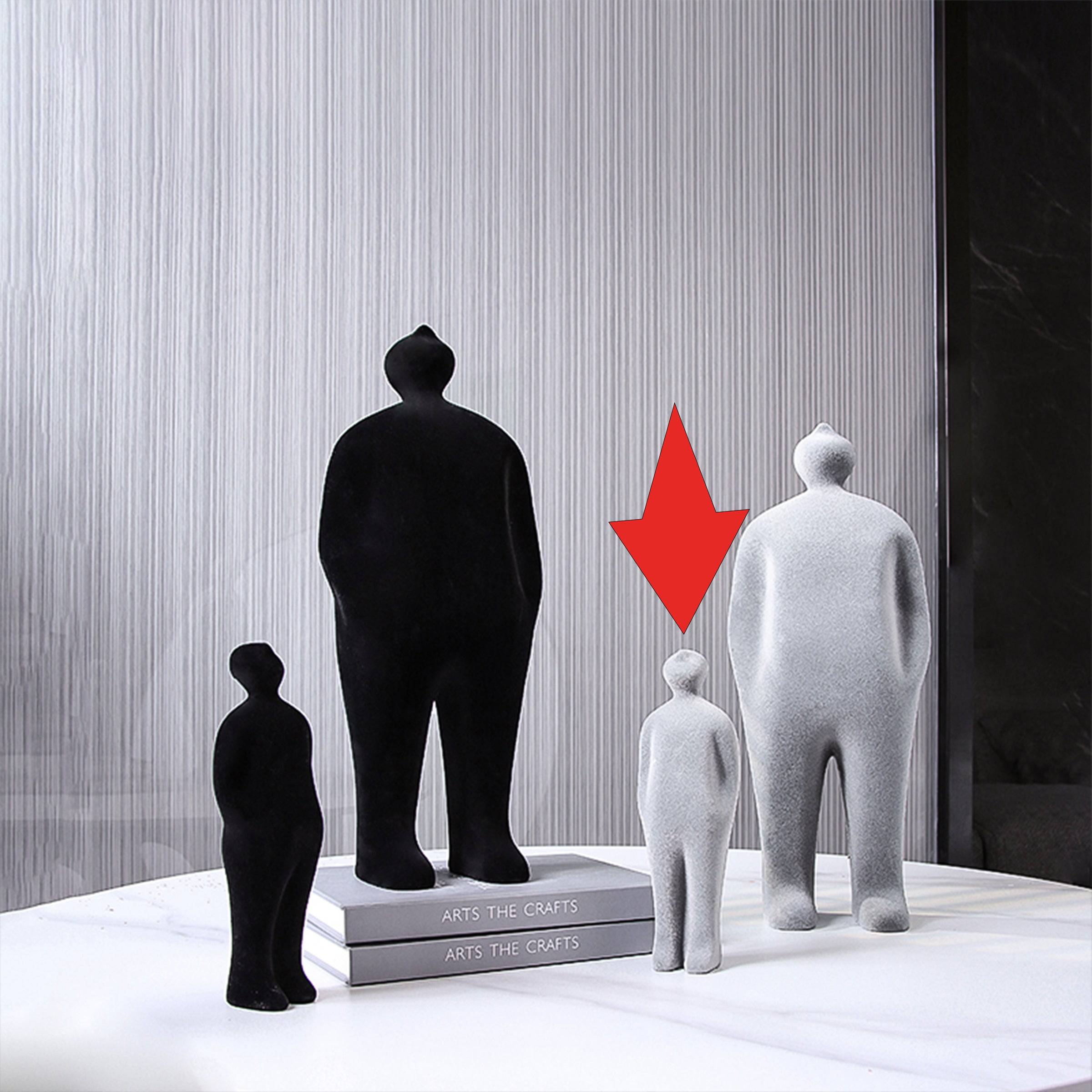 Grey Figure Decoration-B Fa-Sz2013B - Home Decor Figurines - ebarza Furniture UAE | Shop Modern Furniture in Abu Dhabi & Dubai - مفروشات ايبازرا في الامارات | تسوق اثاث عصري وديكورات مميزة في دبي وابوظبي