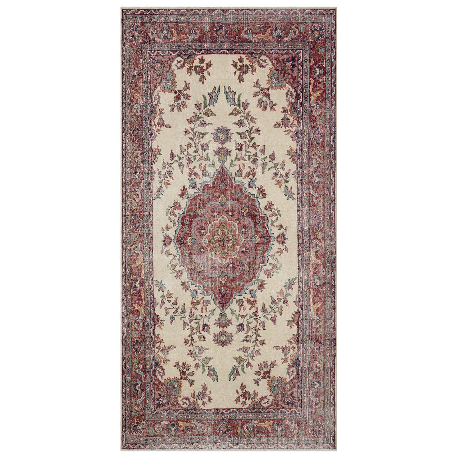 Hali 166X330 Cm Bursa Handmade Over Dyed Rug 1774 -  Rugs - ebarza Furniture UAE | Shop Modern Furniture in Abu Dhabi & Dubai - مفروشات ايبازرا في الامارات | تسوق اثاث عصري وديكورات مميزة في دبي وابوظبي