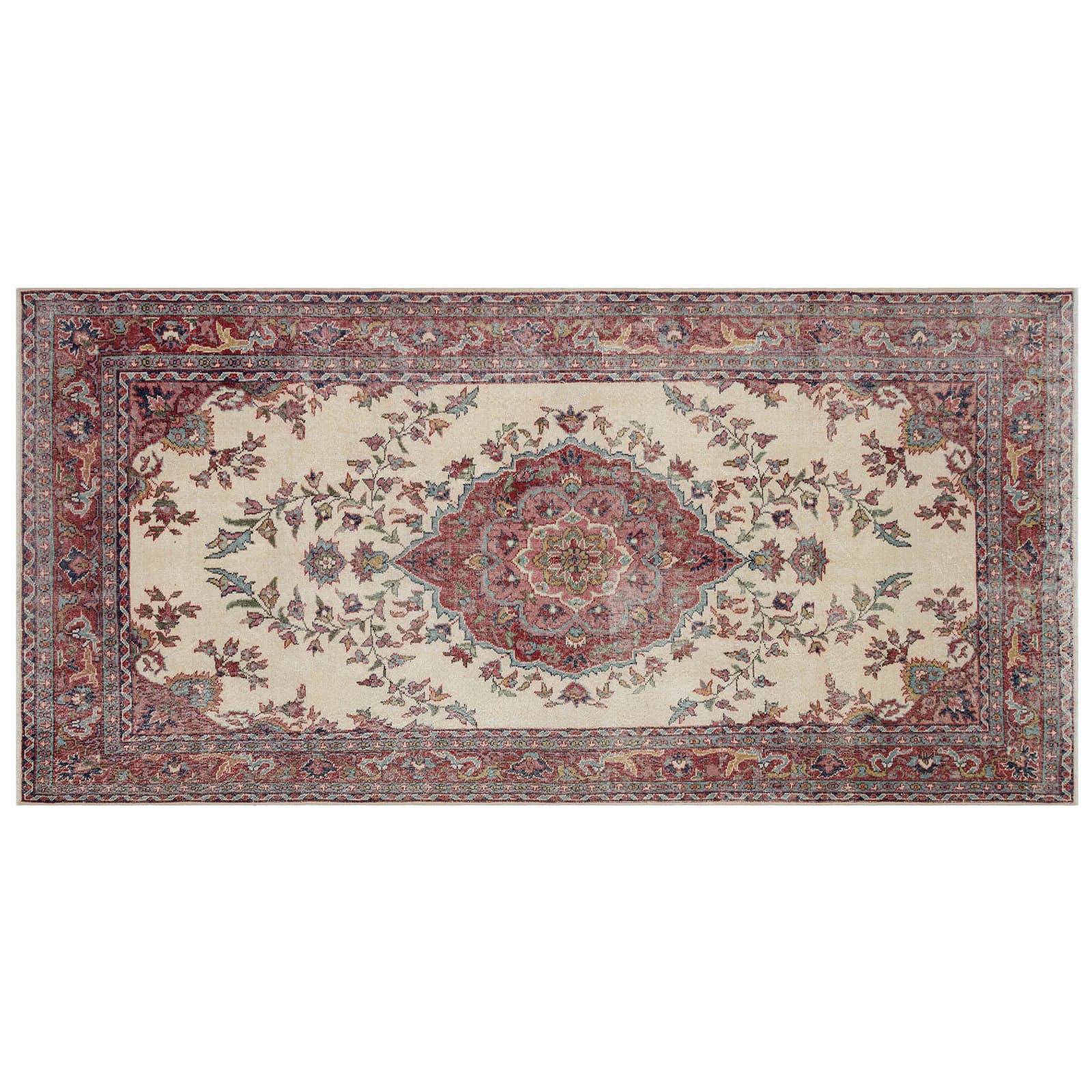 Hali 166X330 Cm Bursa Handmade Over Dyed Rug 1774 -  Rugs - ebarza Furniture UAE | Shop Modern Furniture in Abu Dhabi & Dubai - مفروشات ايبازرا في الامارات | تسوق اثاث عصري وديكورات مميزة في دبي وابوظبي