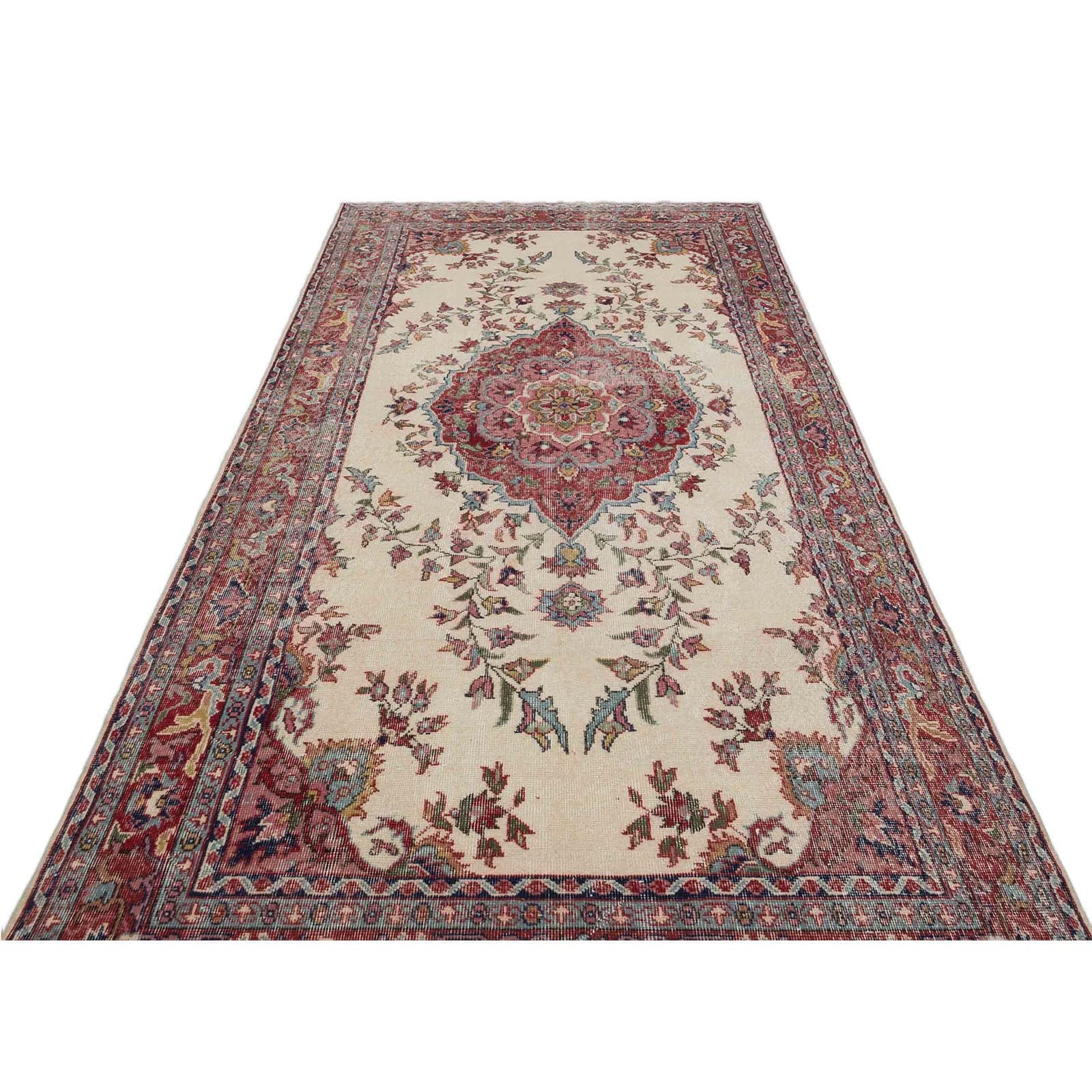 Hali 166X330 Cm Bursa Handmade Over Dyed Rug 1774 -  Rugs - ebarza Furniture UAE | Shop Modern Furniture in Abu Dhabi & Dubai - مفروشات ايبازرا في الامارات | تسوق اثاث عصري وديكورات مميزة في دبي وابوظبي