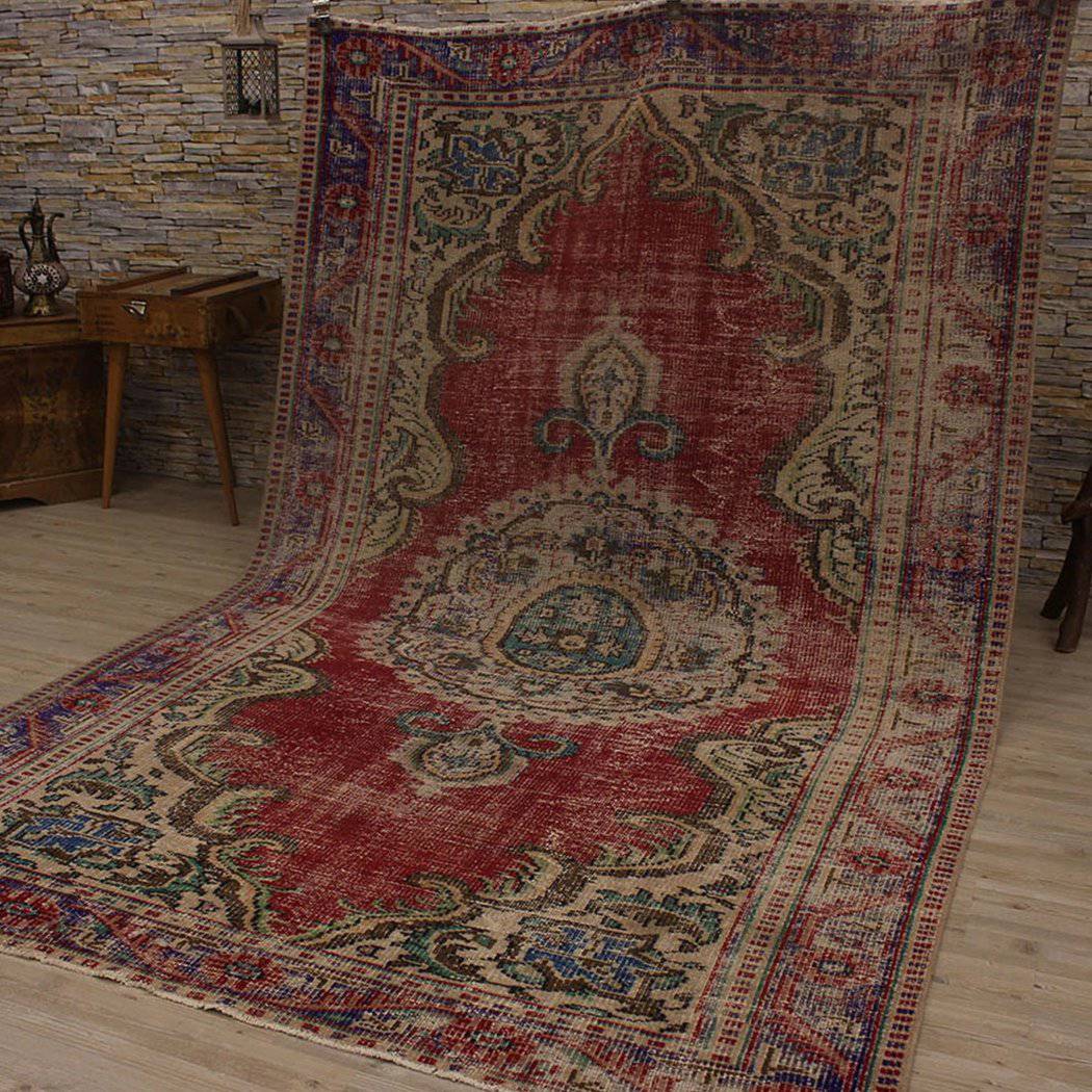 Hali 179X275  Cm Bursa Handmade Over Dyed Rug  2381 -  Rugs - ebarza Furniture UAE | Shop Modern Furniture in Abu Dhabi & Dubai - مفروشات ايبازرا في الامارات | تسوق اثاث عصري وديكورات مميزة في دبي وابوظبي