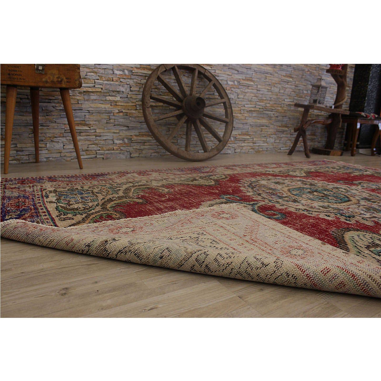 Hali 179X275  Cm Bursa Handmade Over Dyed Rug  2381 -  Rugs - ebarza Furniture UAE | Shop Modern Furniture in Abu Dhabi & Dubai - مفروشات ايبازرا في الامارات | تسوق اثاث عصري وديكورات مميزة في دبي وابوظبي