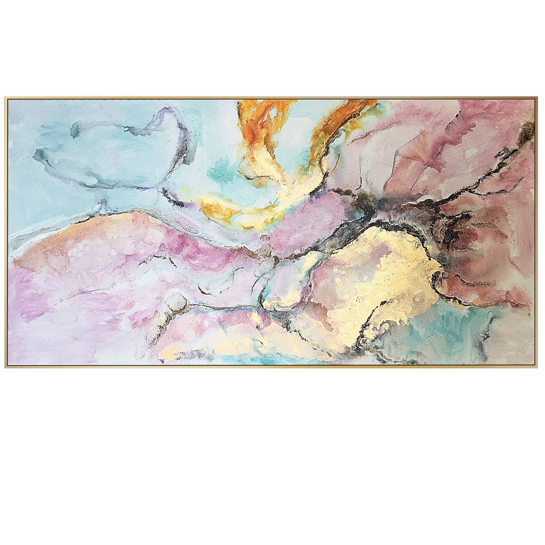 Hand Painted Art Painting With 160X80 Cm Frame Soaap0006 -  Paintings - ebarza Furniture UAE | Shop Modern Furniture in Abu Dhabi & Dubai - مفروشات ايبازرا في الامارات | تسوق اثاث عصري وديكورات مميزة في دبي وابوظبي