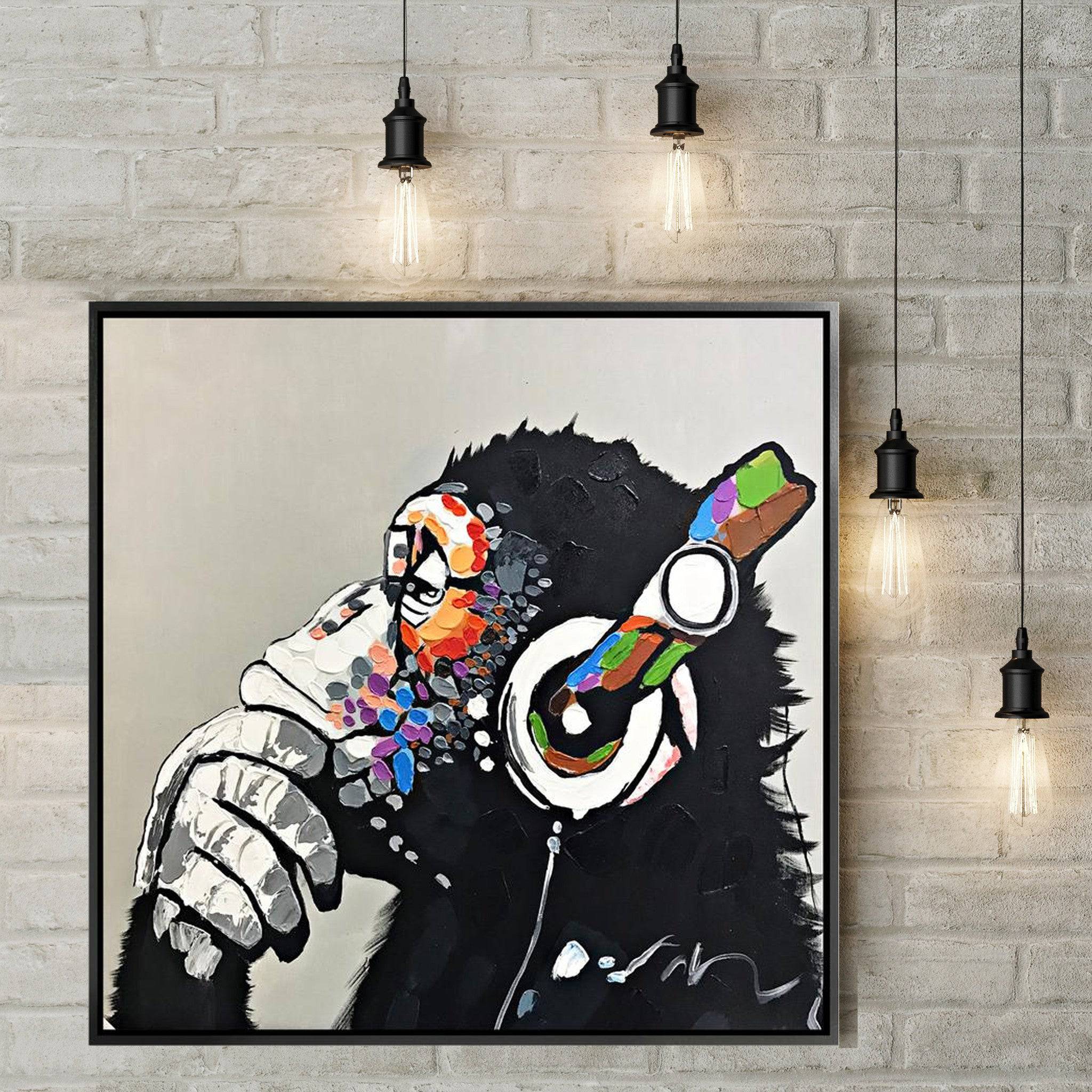 Hand Painted Art Painting With Frame 105X105 Cm PNM002-SOAP0003 - Paintings - ebarza Furniture UAE | Shop Modern Furniture in Abu Dhabi & Dubai - مفروشات ايبازرا في الامارات | تسوق اثاث عصري وديكورات مميزة في دبي وابوظبي