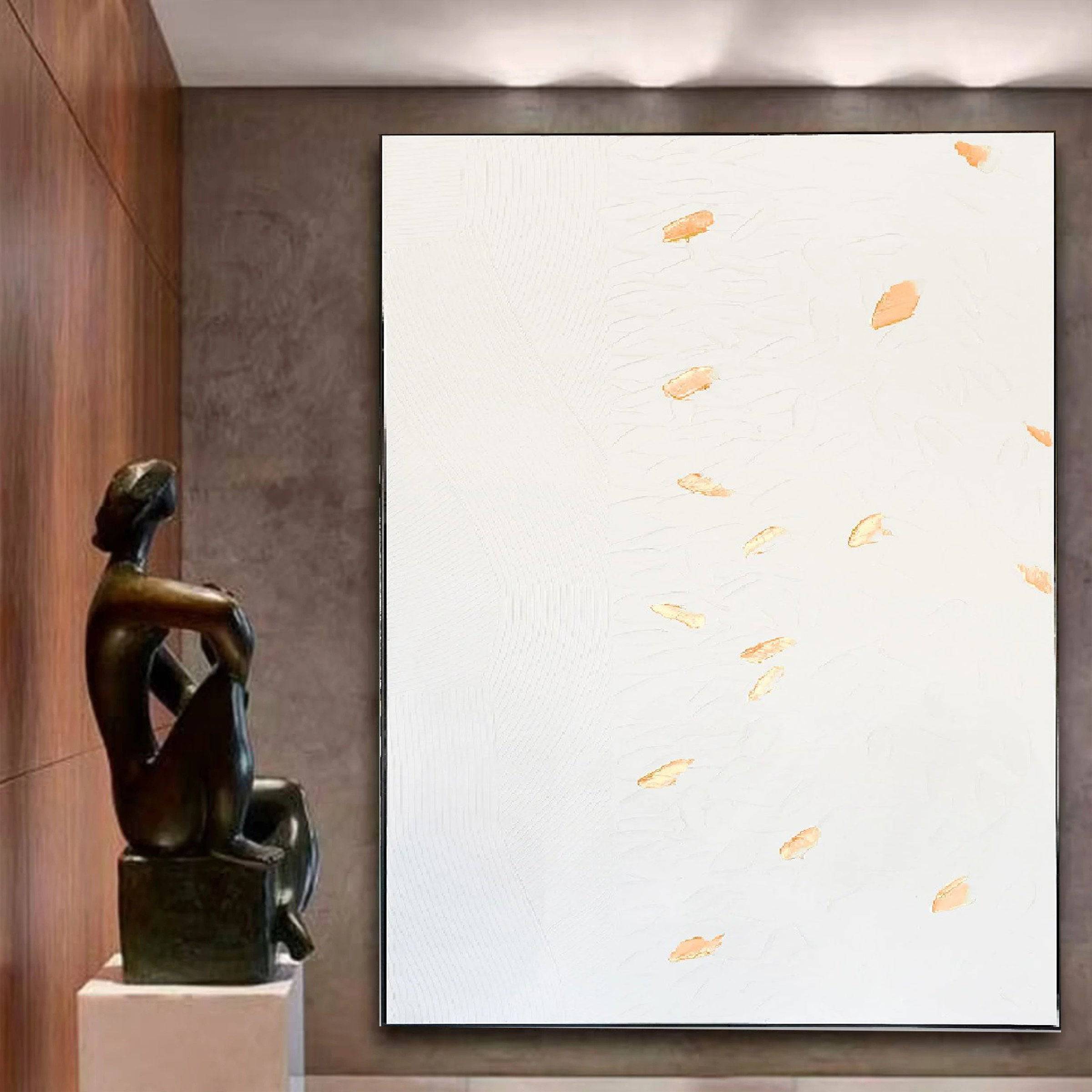 Hand Painted Art Painting With Rose Gold Frame 120X220 Cm Soaap0109 - Paintings - ebarza Furniture UAE | Shop Modern Furniture in Abu Dhabi & Dubai - مفروشات ايبازرا في الامارات | تسوق اثاث عصري وديكورات مميزة في دبي وابوظبي