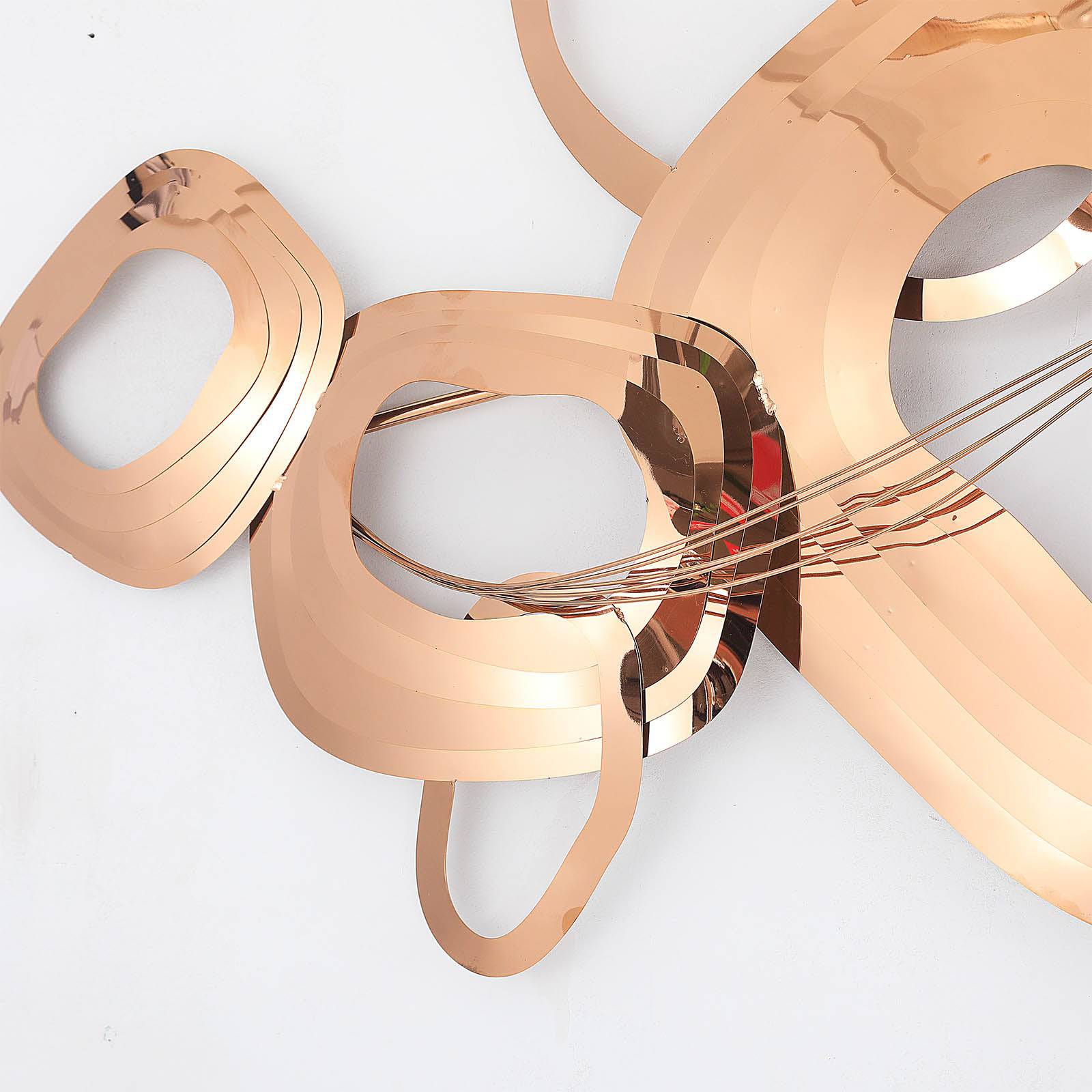 Display Item - Handcrafted Stainless Steel Artwork Z08006-Rg-Nakheel -  DISPLAY ITEM - ebarza Furniture UAE | Shop Modern Furniture in Abu Dhabi & Dubai - مفروشات ايبازرا في الامارات | تسوق اثاث عصري وديكورات مميزة في دبي وابوظبي