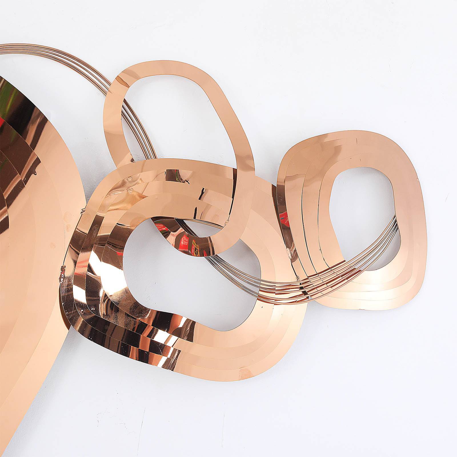 Display Item - Handcrafted Stainless Steel Artwork Z08006-Rg-Nakheel -  DISPLAY ITEM - ebarza Furniture UAE | Shop Modern Furniture in Abu Dhabi & Dubai - مفروشات ايبازرا في الامارات | تسوق اثاث عصري وديكورات مميزة في دبي وابوظبي